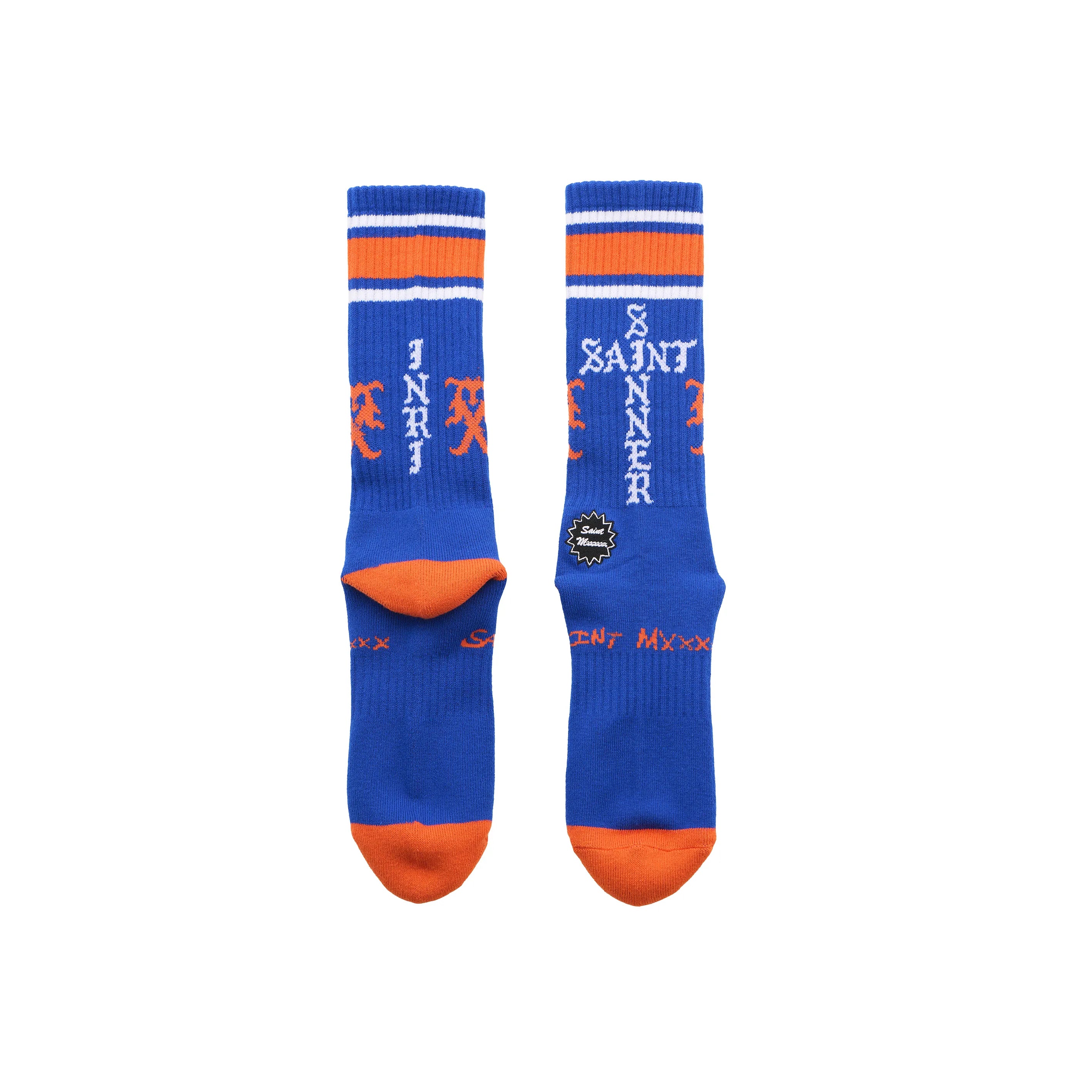 SM-HR1-0000-116/SOCKS/SINNER/BLUE+ORANGE+WHITE