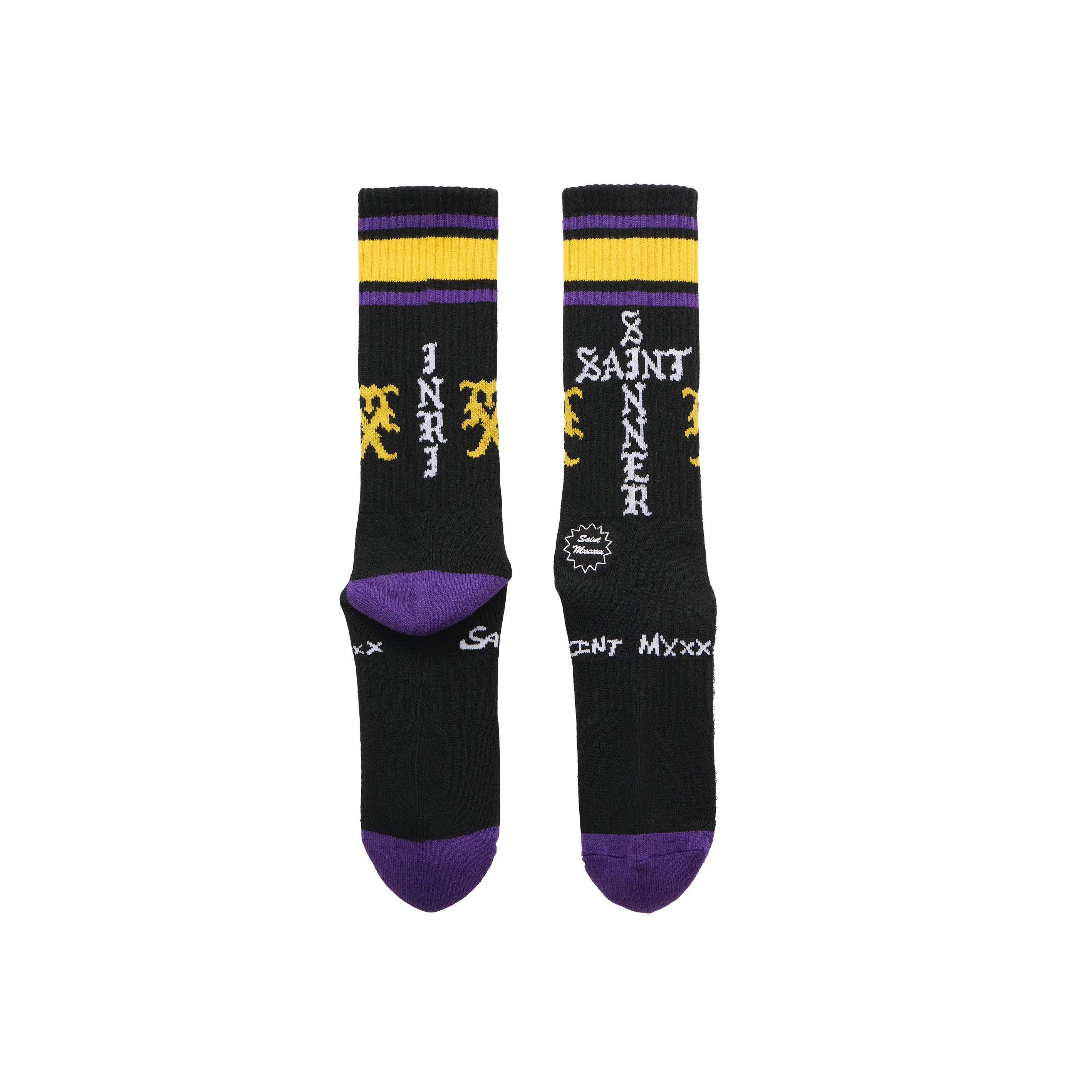 SM-HR1-0000-111/SOCKS/SINNER/BLACK+PURPLE
