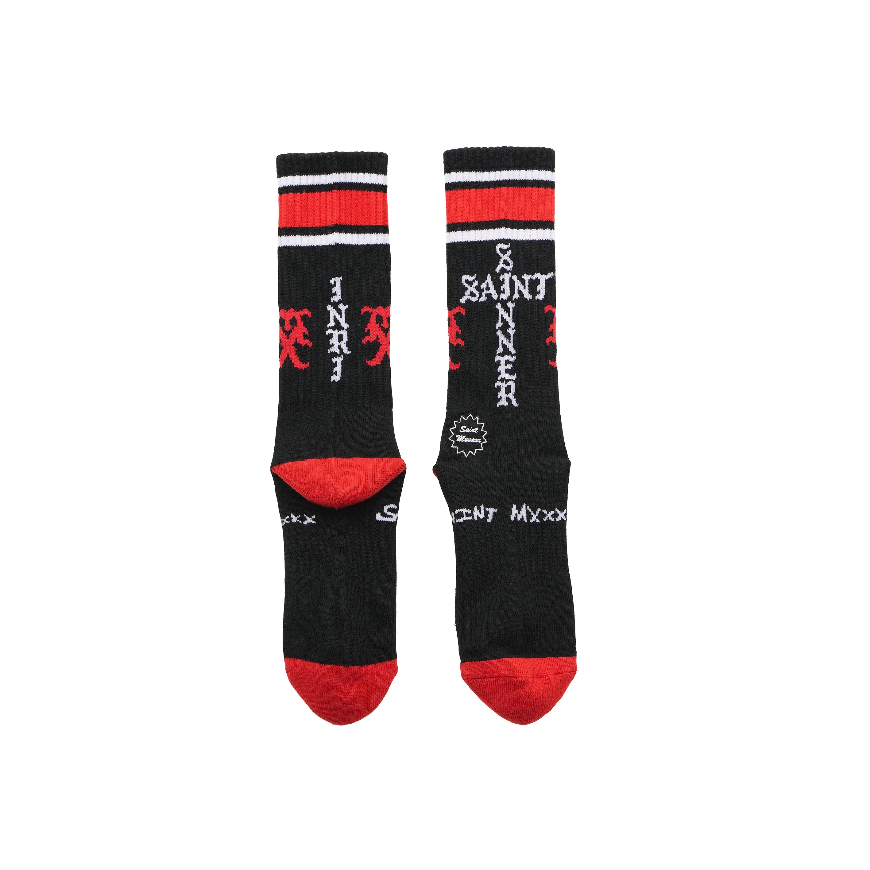 SM-HR1-0000-112/SOCKS/SINNER/BLACK+RED