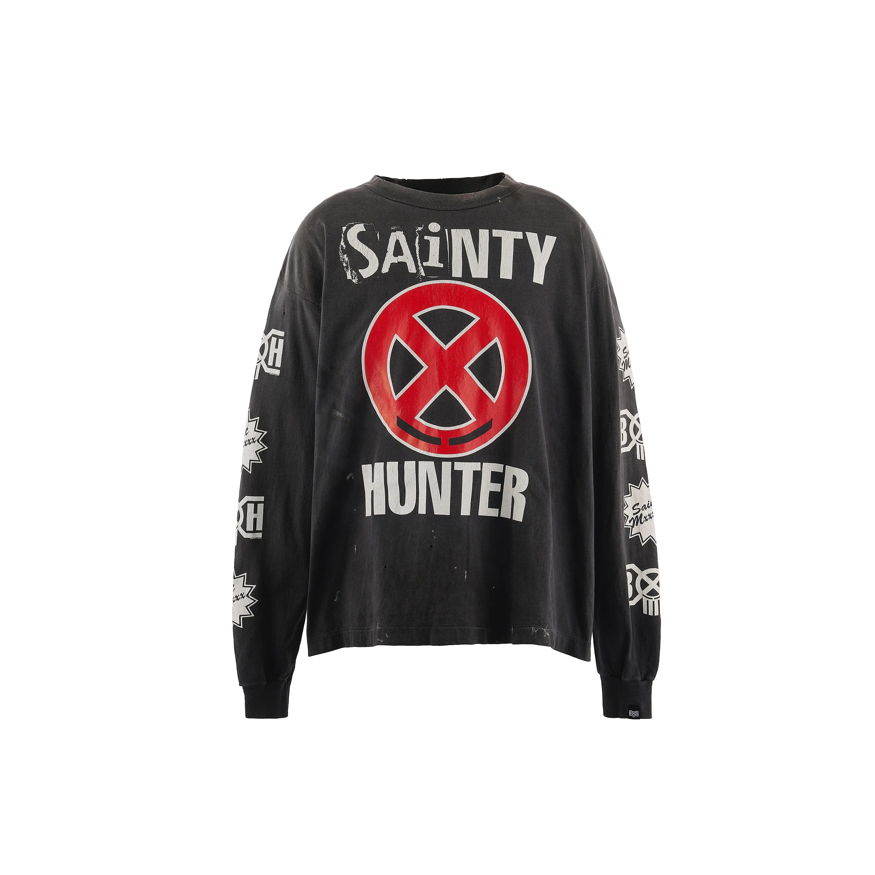 SM-MK8-0000-C31/BH_LS T-SHIRT/SAINTY HUNTER/BLK