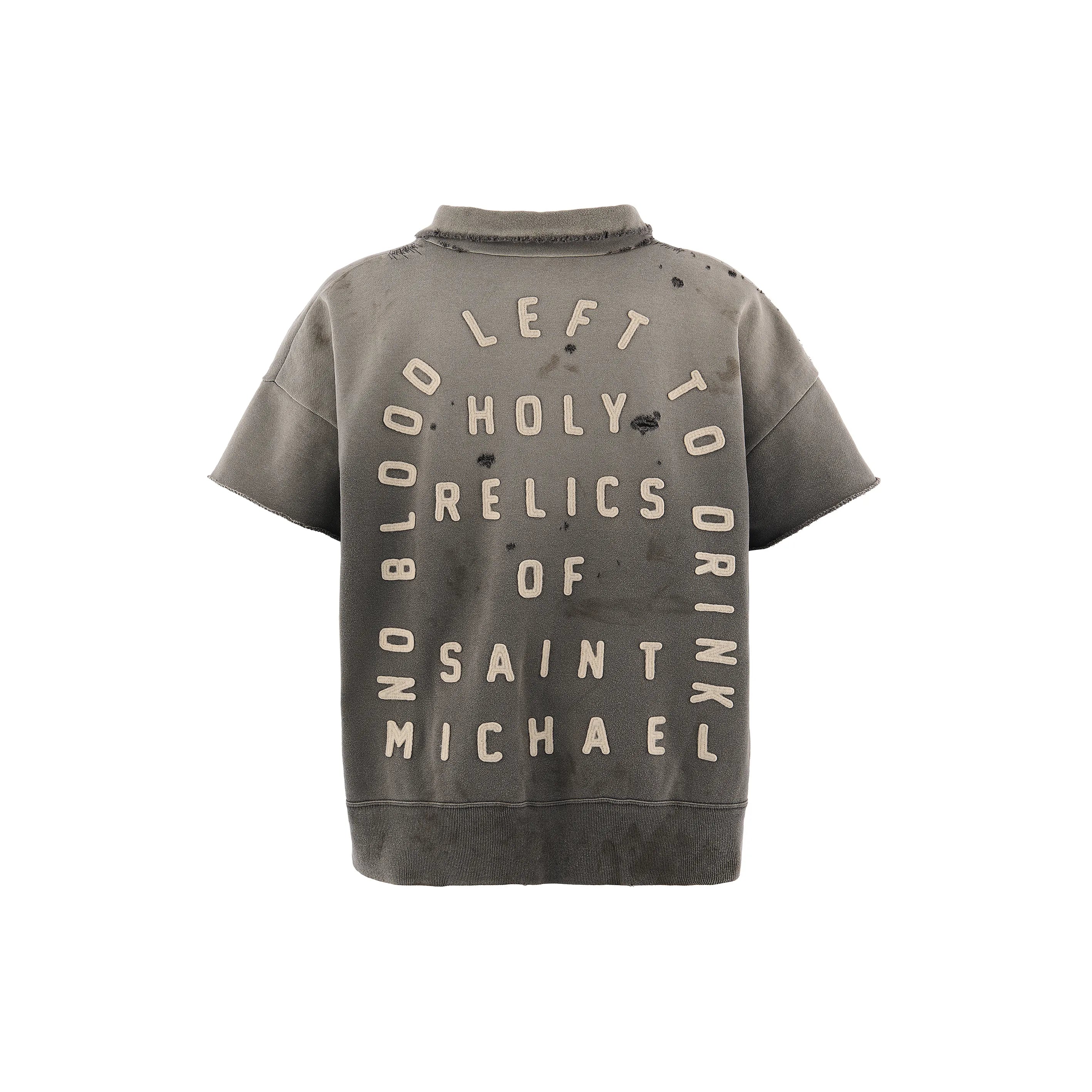 SM-MK8-0000-052/SS HALF ZIP SWEAT/SAINT/CHARCOAL