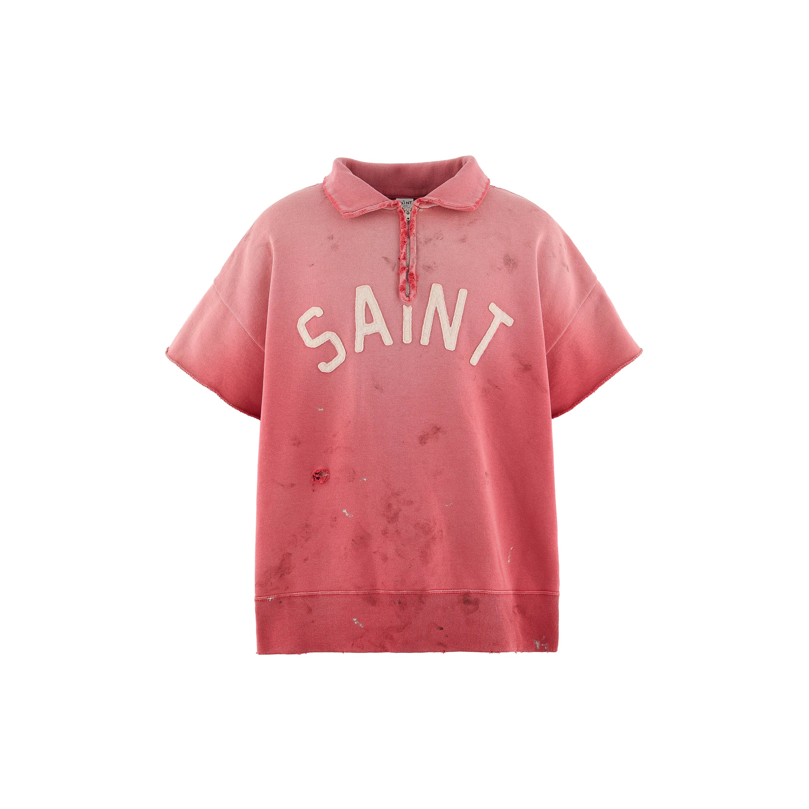SM-MK8-0000-053/SS HALF ZIP SWEAT/SAINT/RED