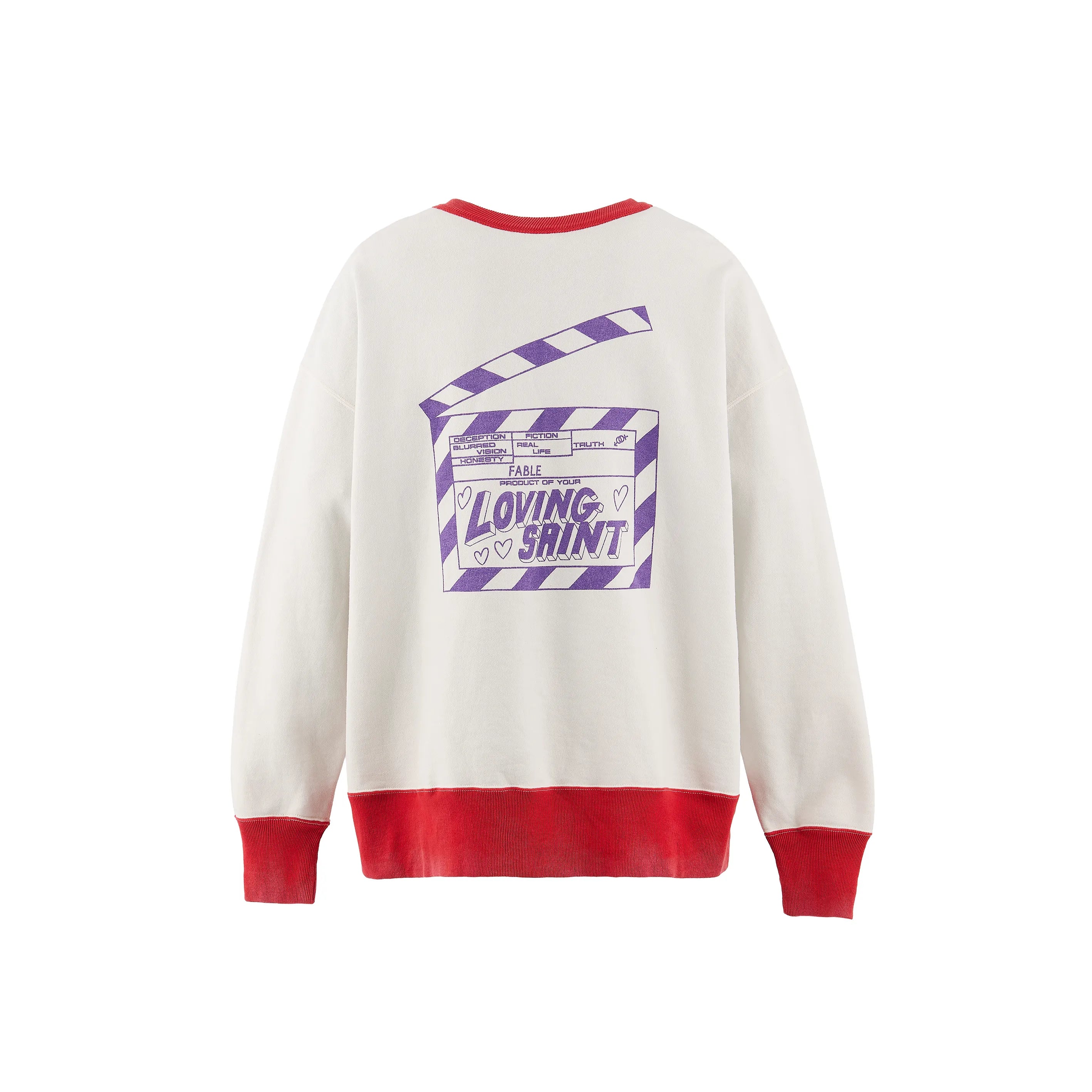 SM-MK8-0000-055/CRW NECK SWT/I LOVE SAINT/WHT