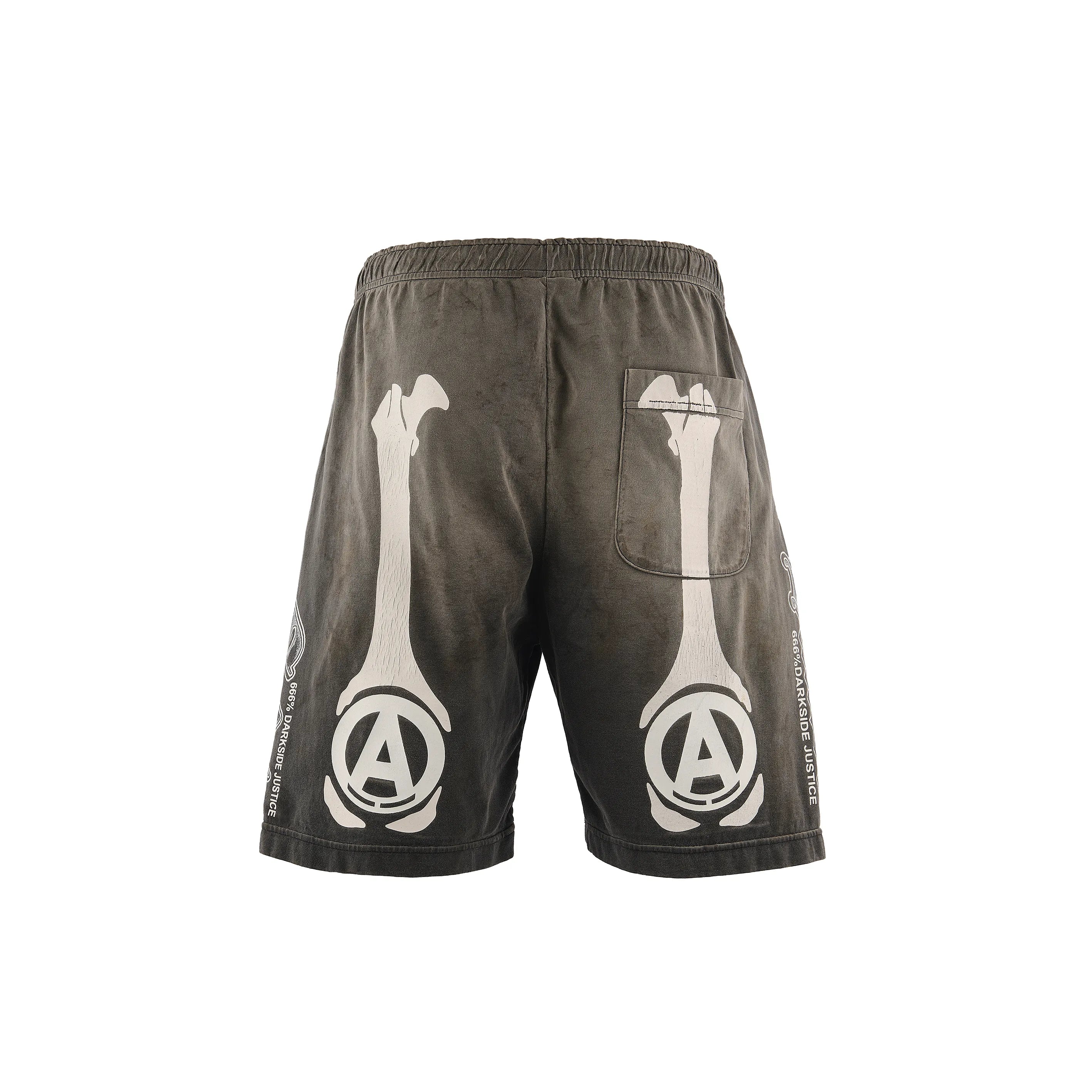 SM-MK8-0000-C33/BH_CUT SEW SHORTS/BONE/CHARCOAL