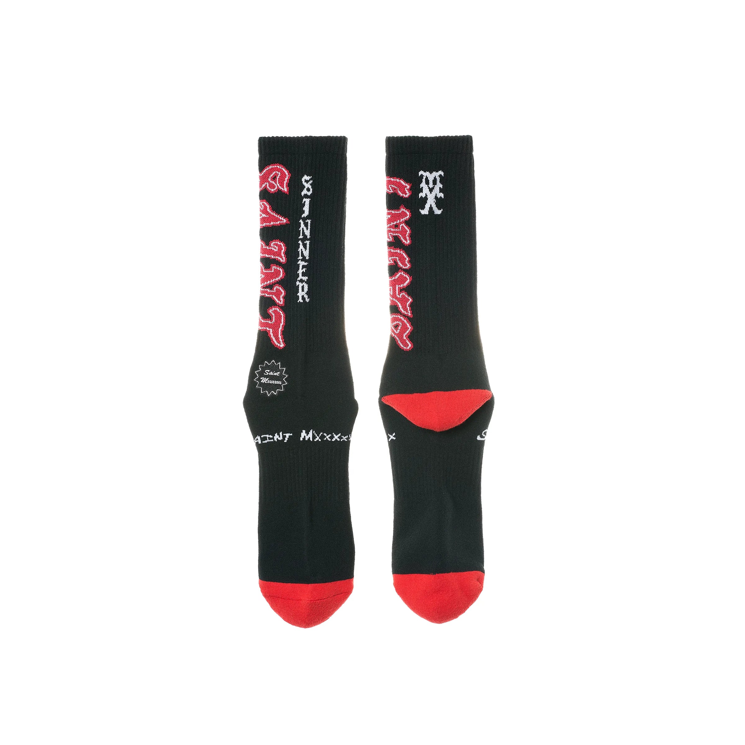 SM-MK8-0000-110/SOCKS/SAINT/BLACK+RED | SAINT Mxxxxxx | THE GROUND