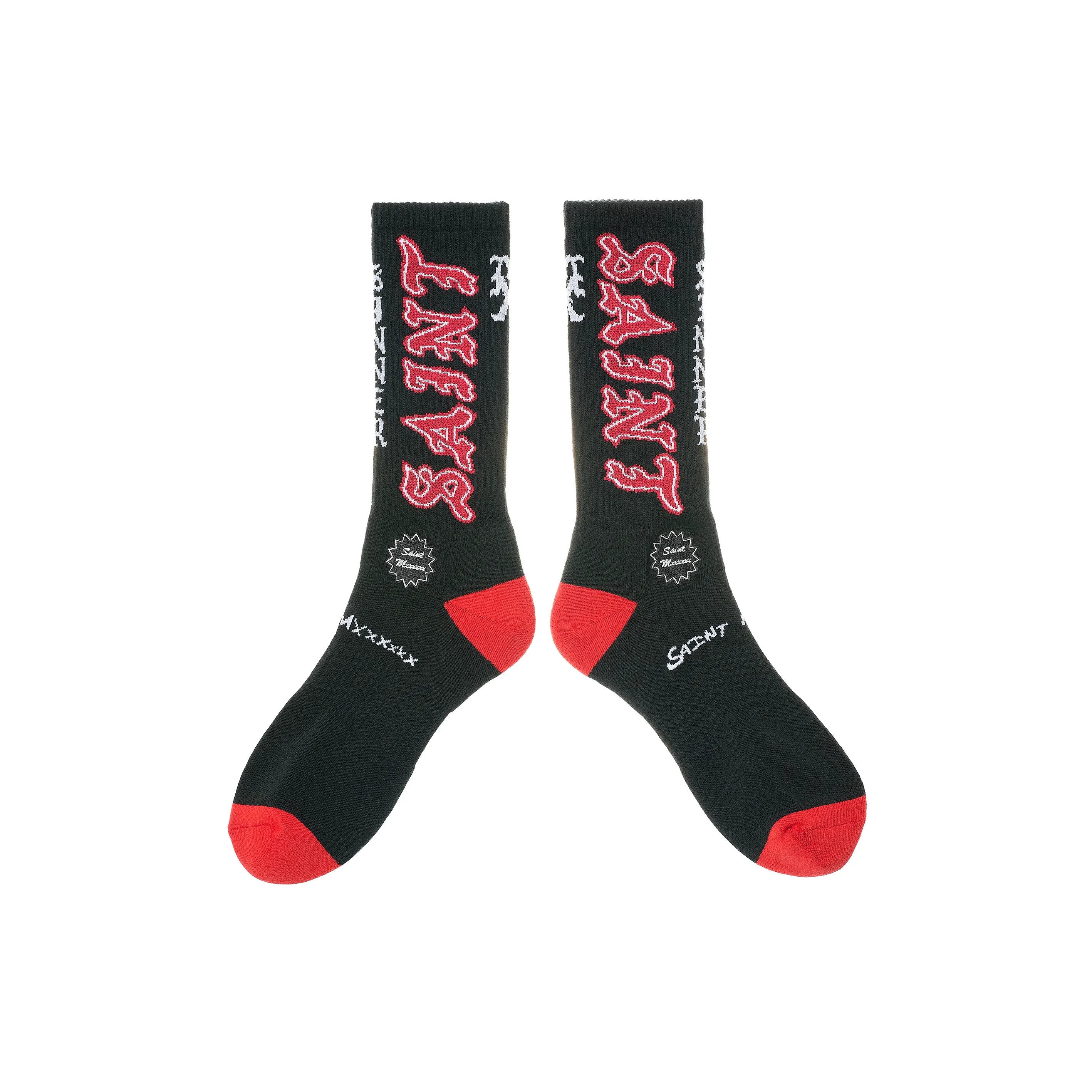 SM-MK8-0000-110/SOCKS/SAINT/BLACK+RED