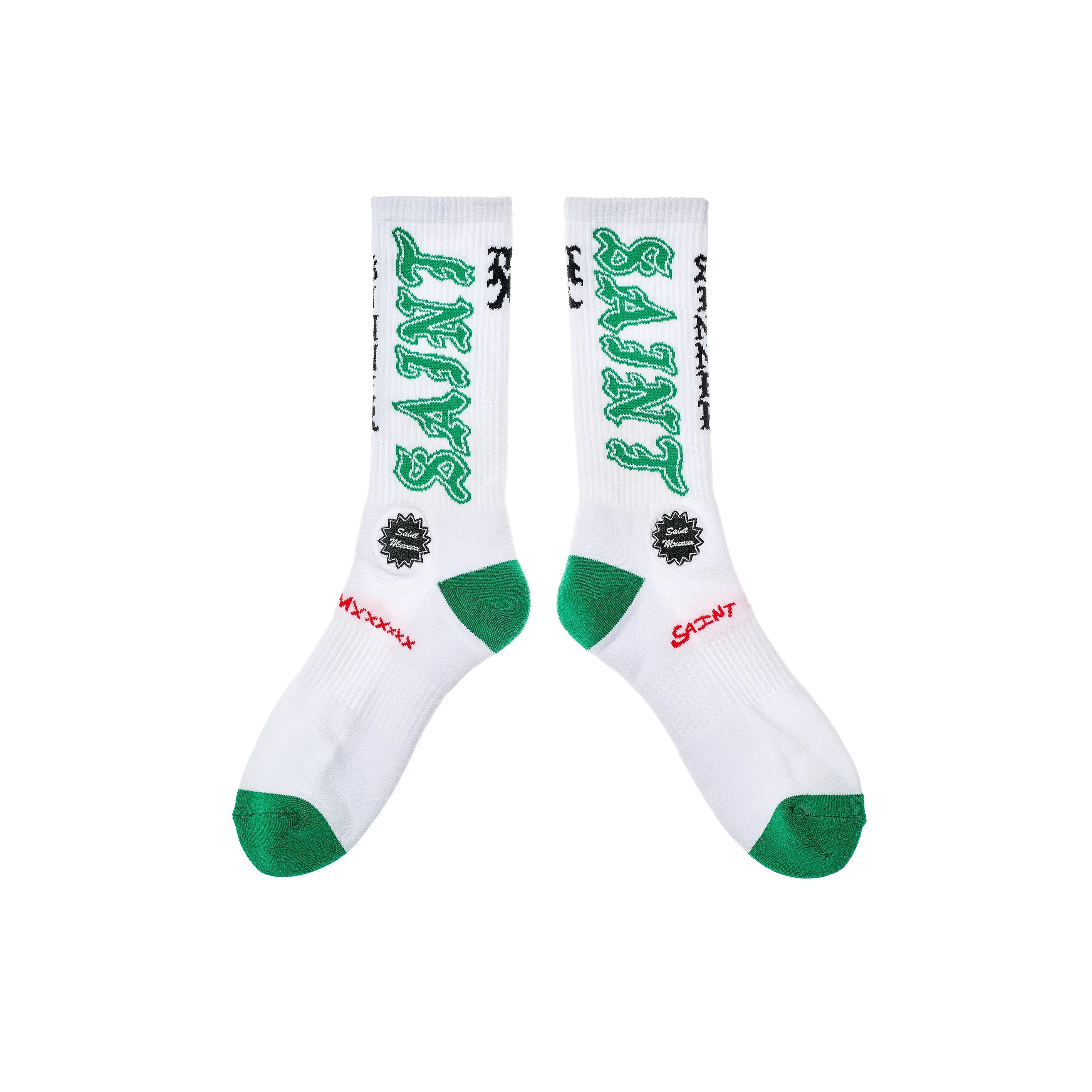 SM-MK8-0000-108/SOCKS/SAINT/WHITE+GREEN