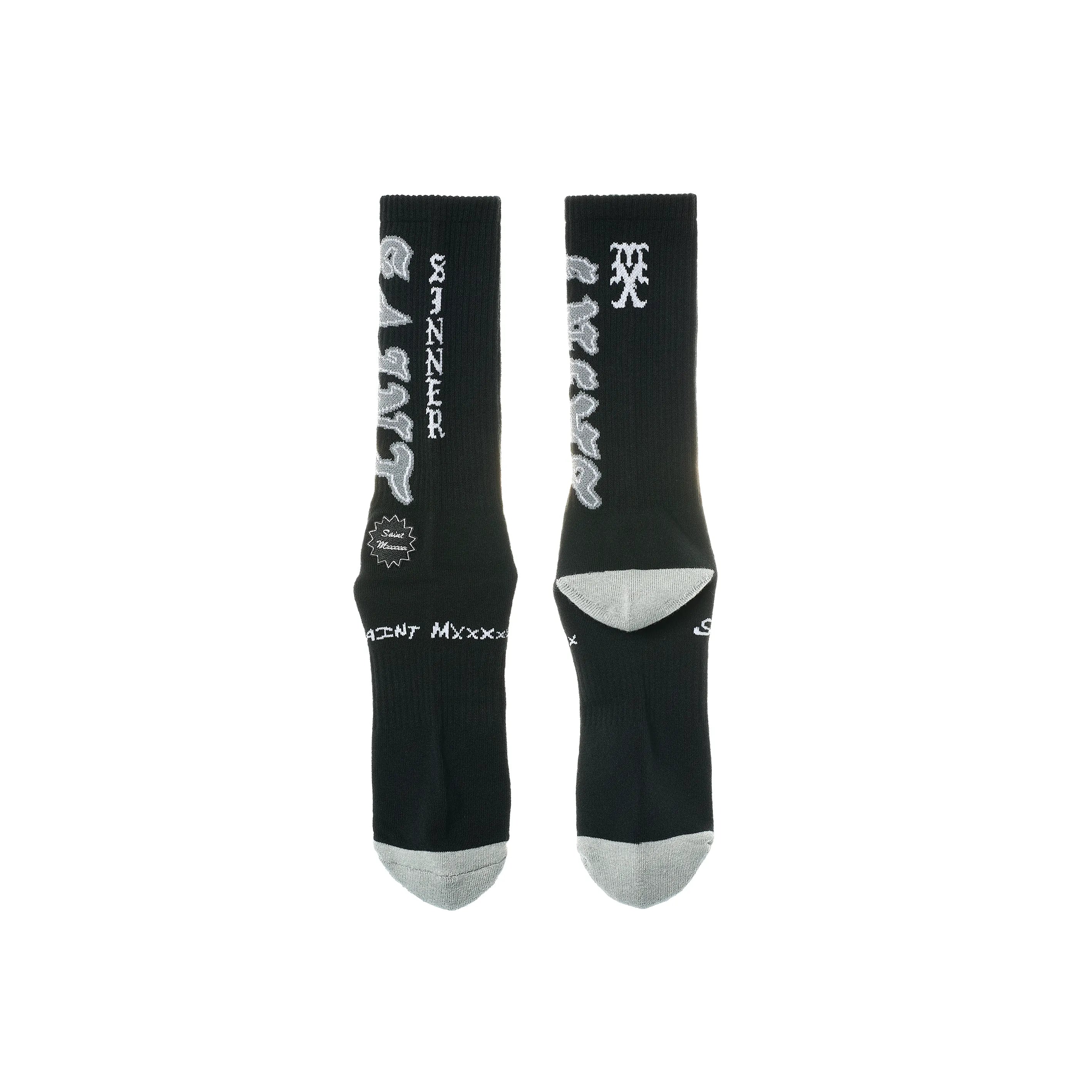 SM-MK8-0000-109/SOCKS/SAINT/BLACK+GRAY