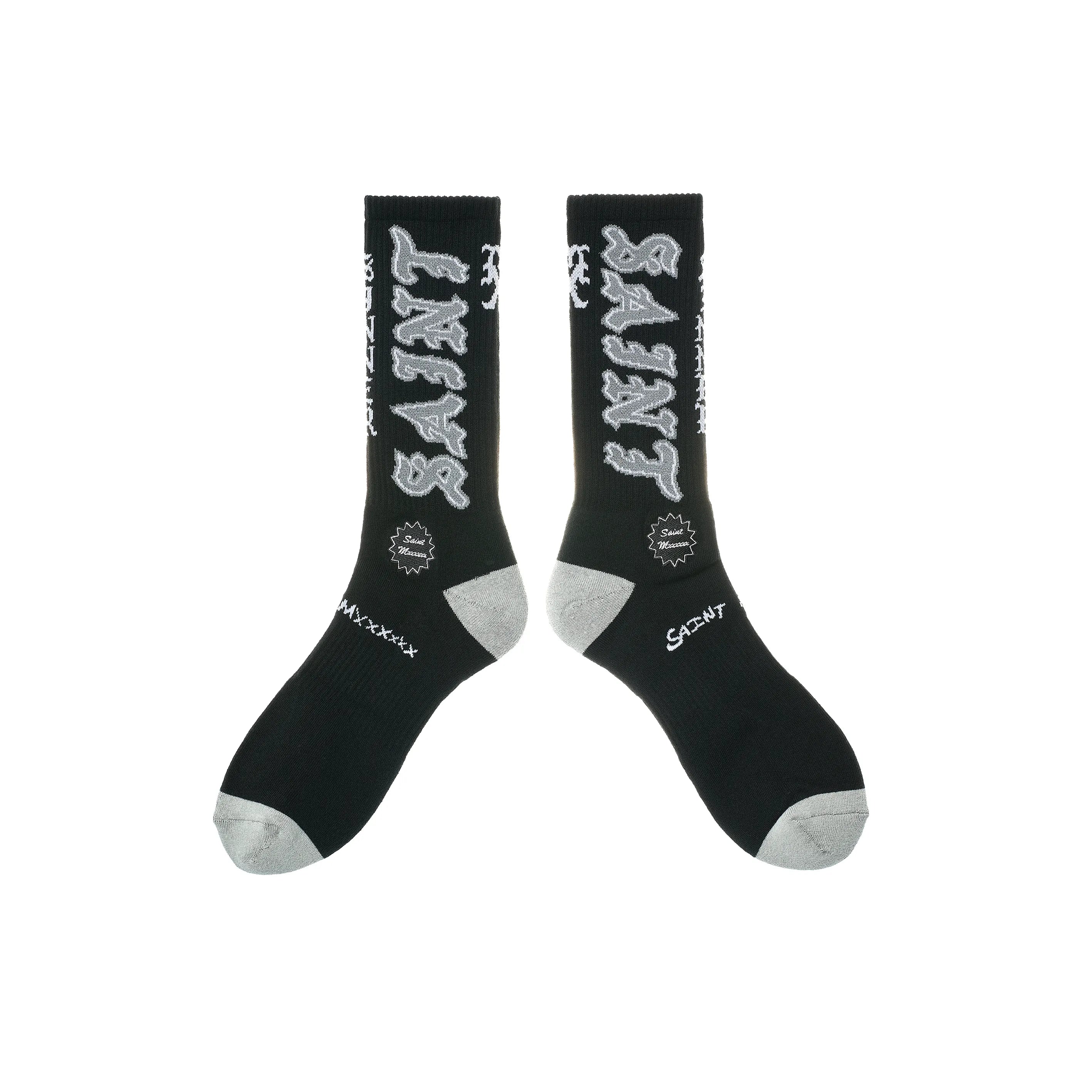 SM-MK8-0000-109/SOCKS/SAINT/BLACK+GRAY