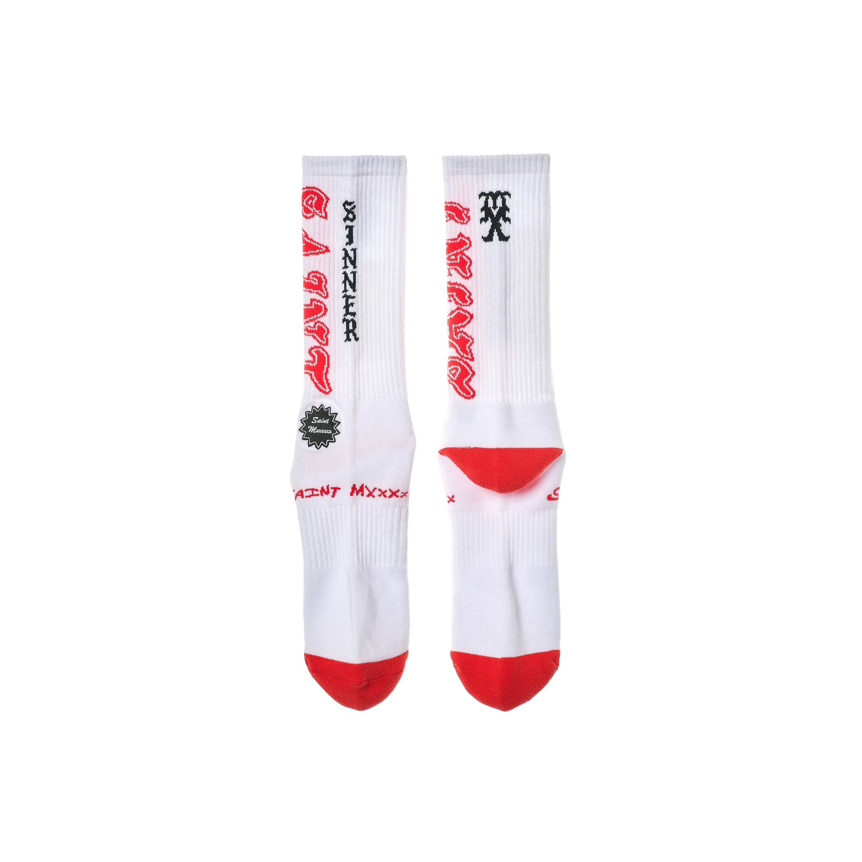 SM-MK8-0000-106/SOCKS/SAINT/WHITE+RED