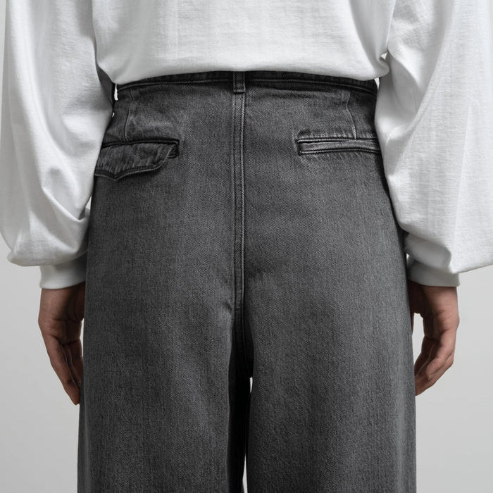 Selvage Denim Two Tuck Tapered Pants -LIGHT FADE- [GU263-40060LB]