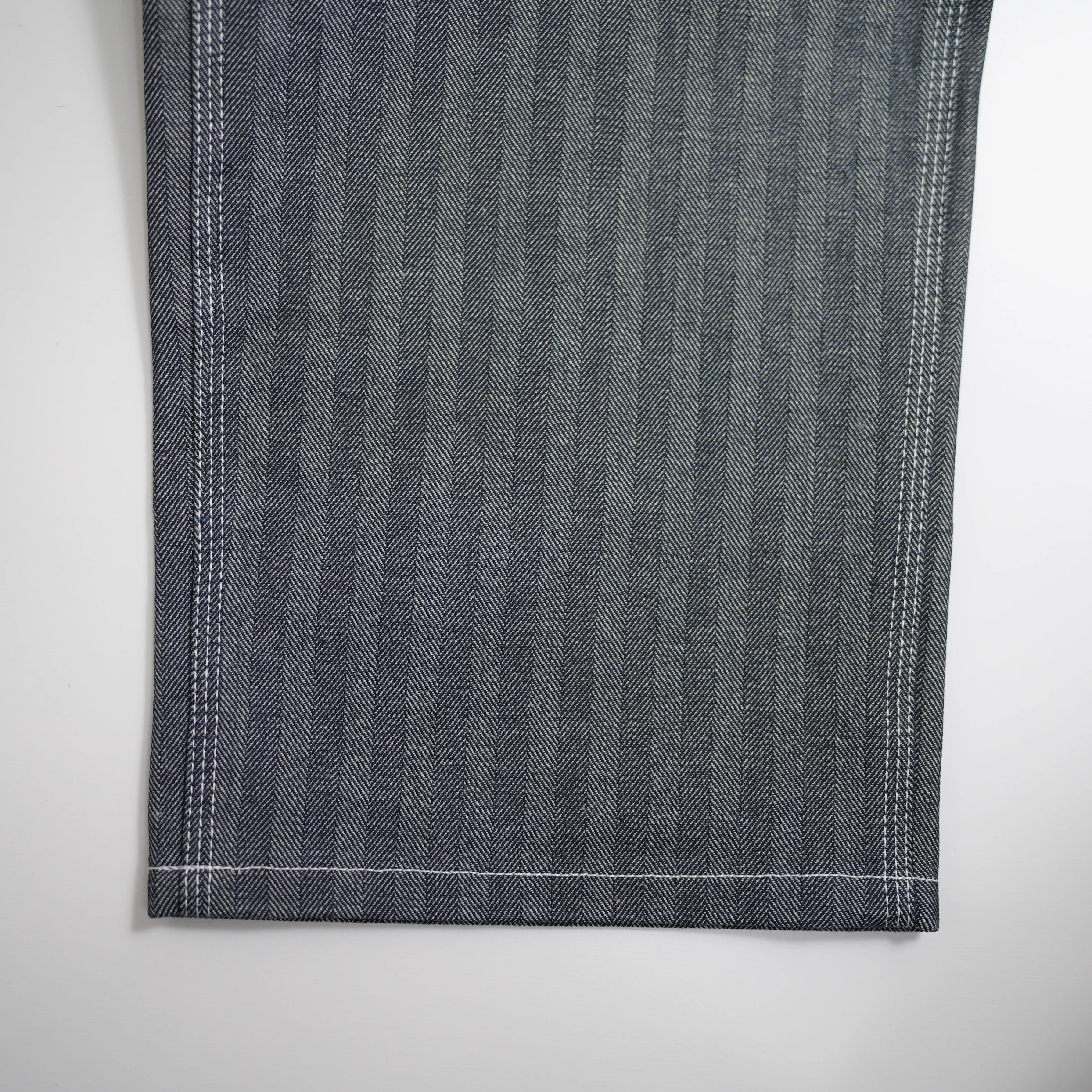 HERRINGBONE DENIM CARPENTER PANTS