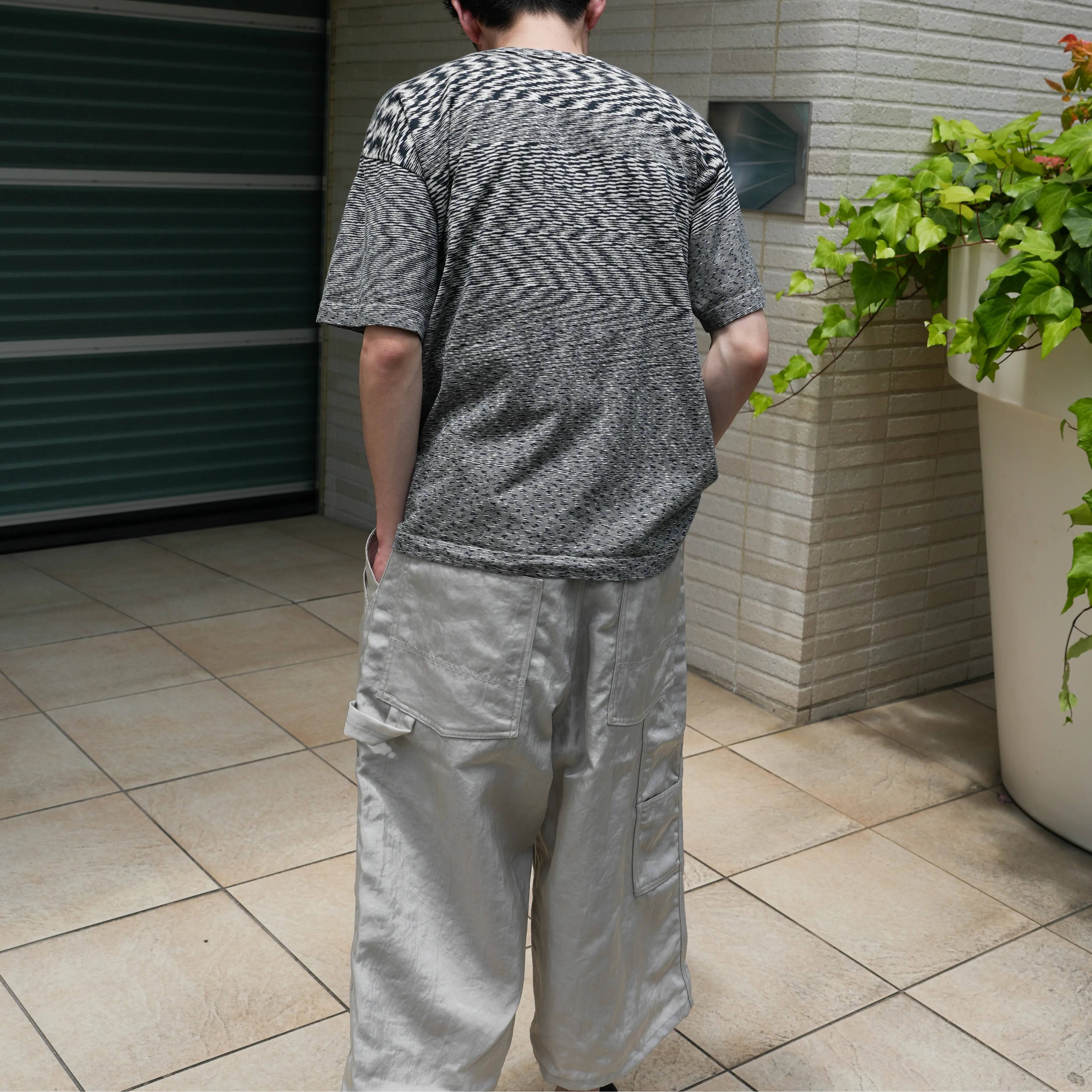 HEAVY NYLON DOUBLE-KNEE CROPPED