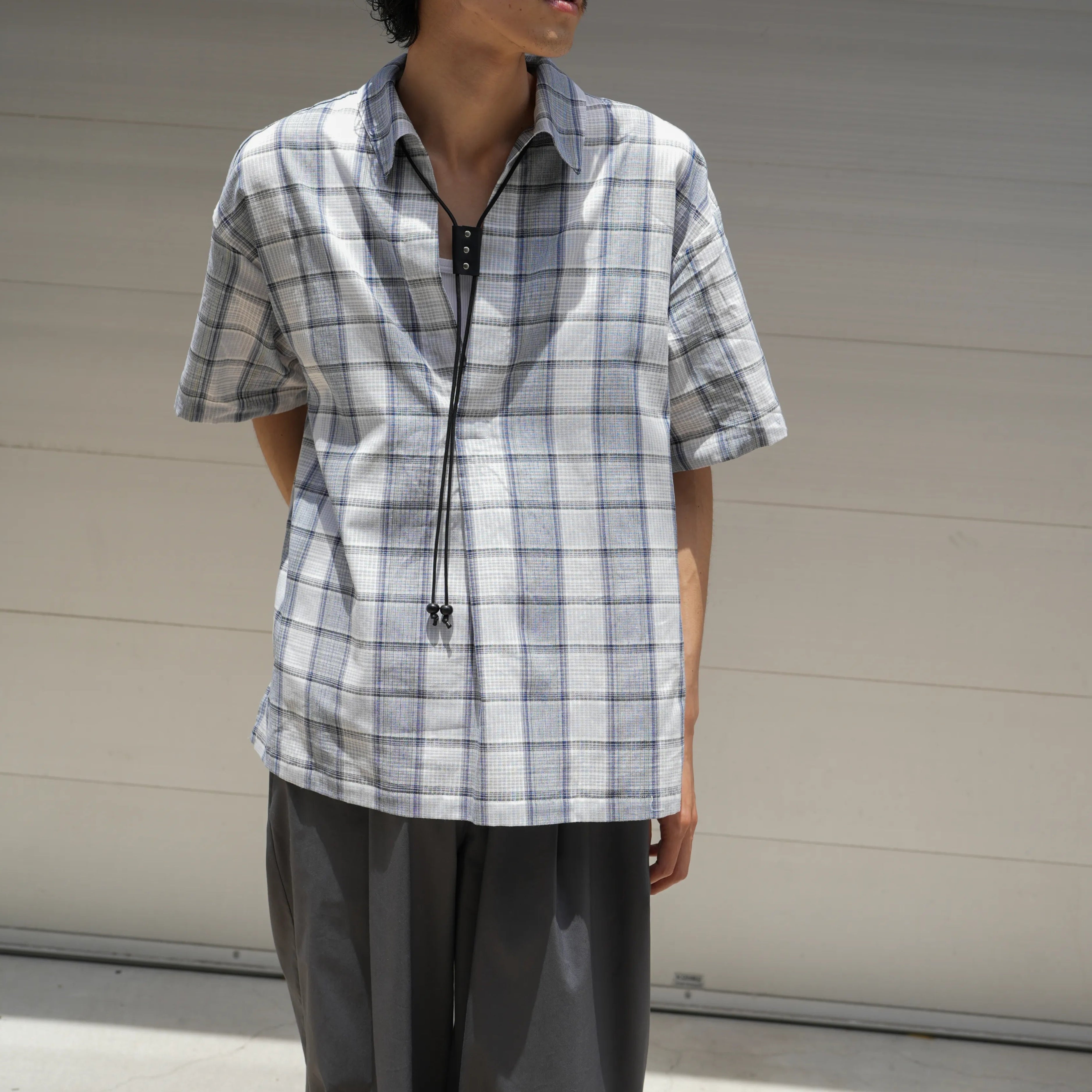 C/L PLAID PULLOVER SHIRT : VINTAGE FABR