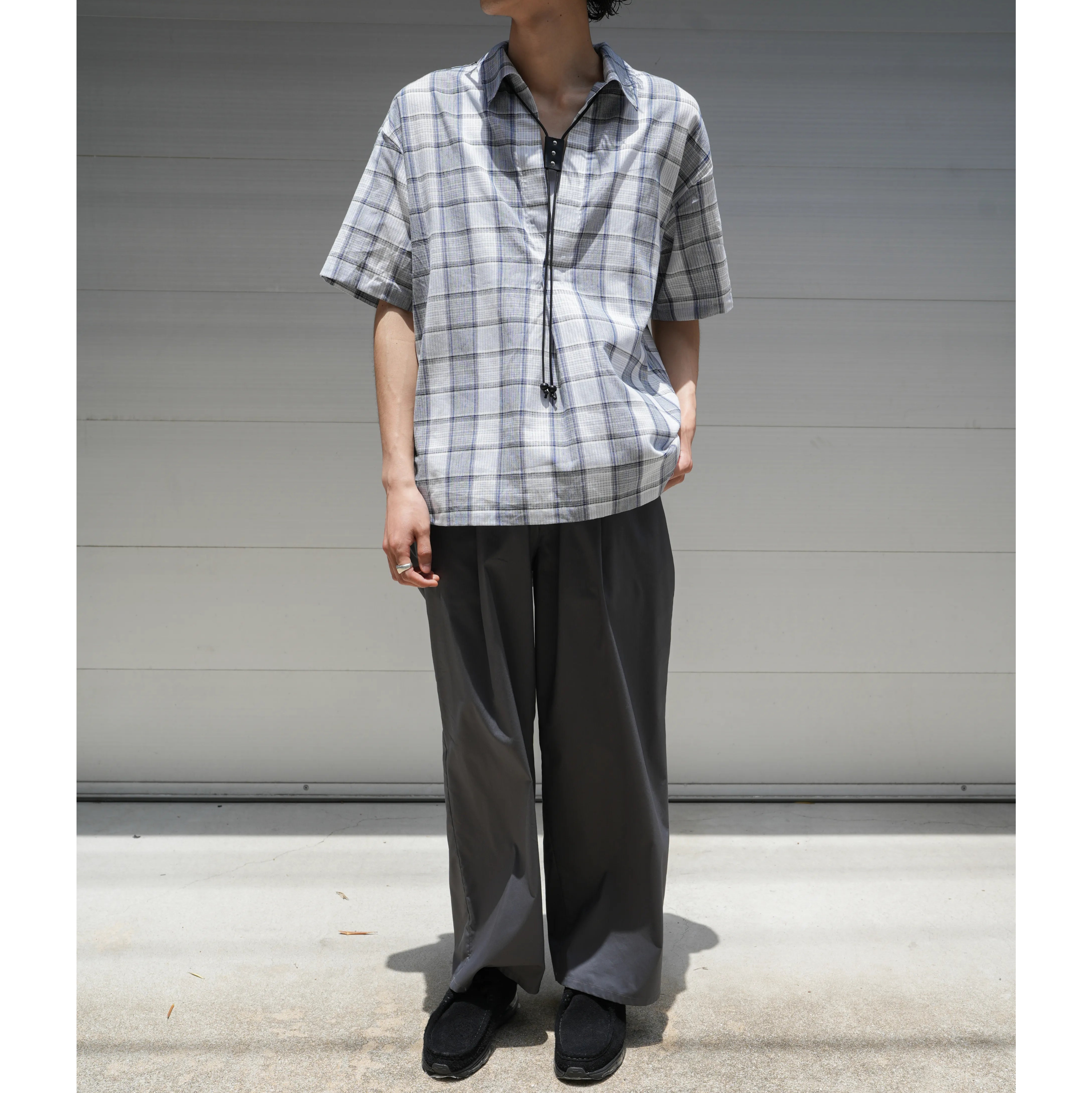 C/L PLAID PULLOVER SHIRT : VINTAGE FABR