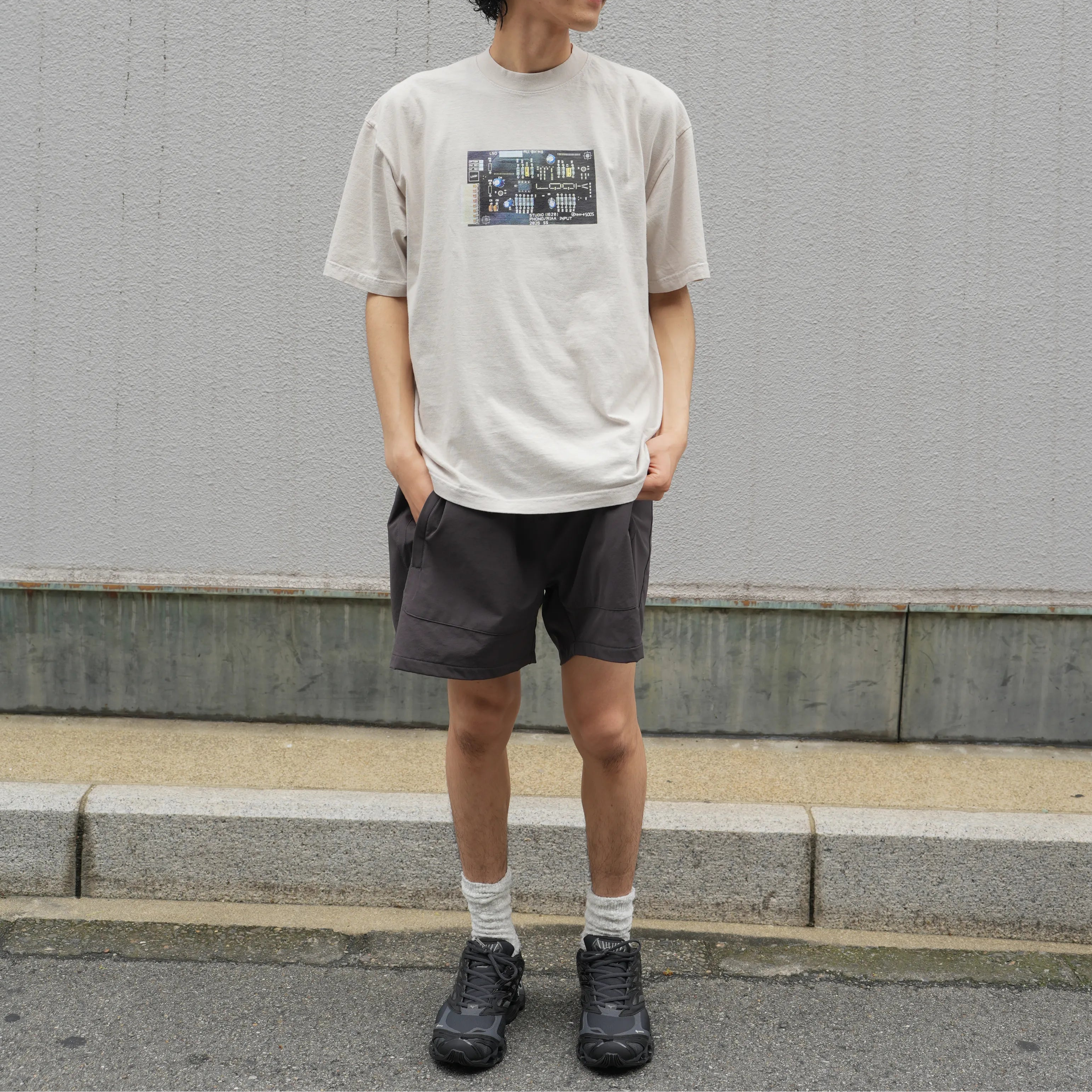 Circuit board tee [2COLORS]
