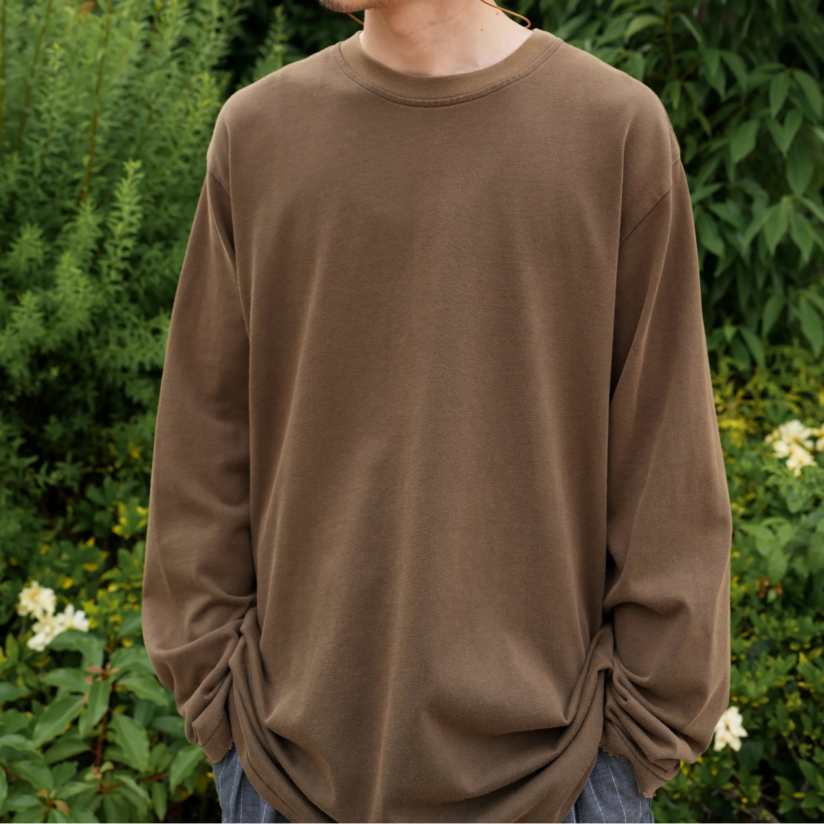 ORGANIZED BAGGY TEE LS / COTTON JERSEY [3 COLORS]