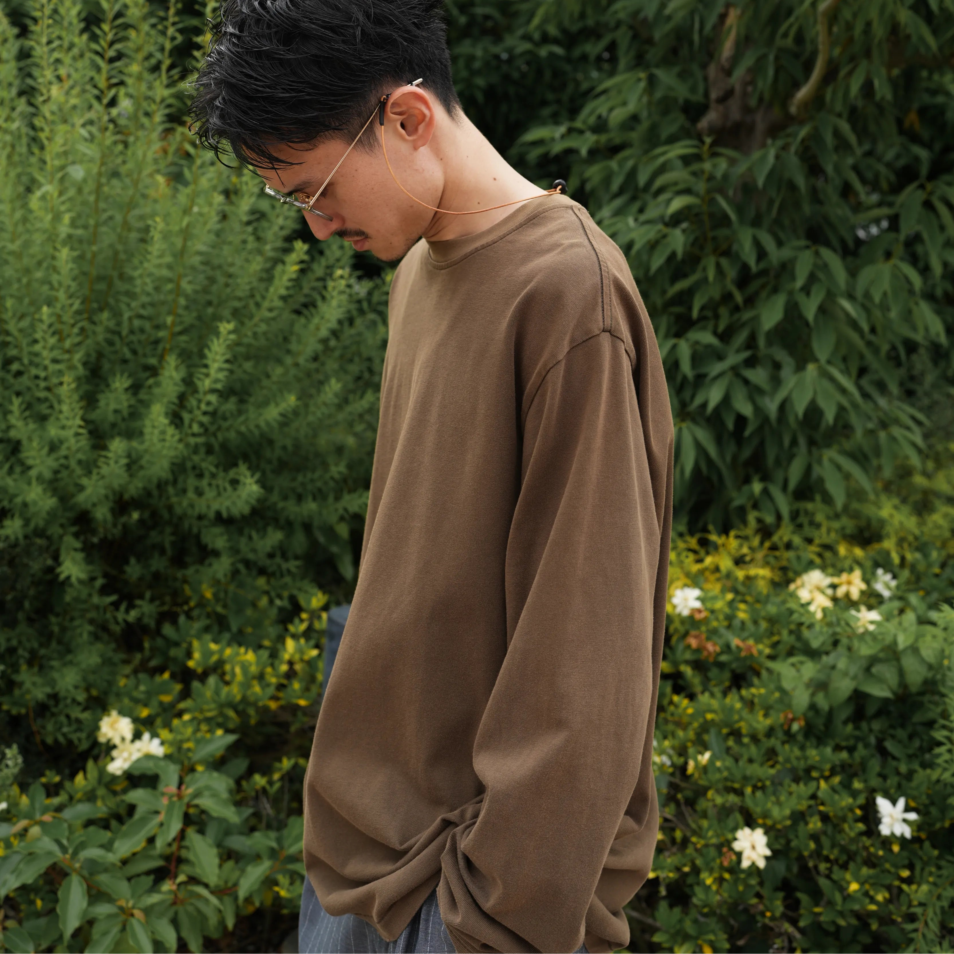 ORGANIZED BAGGY TEE LS / COTTON JERSEY [3 COLORS]