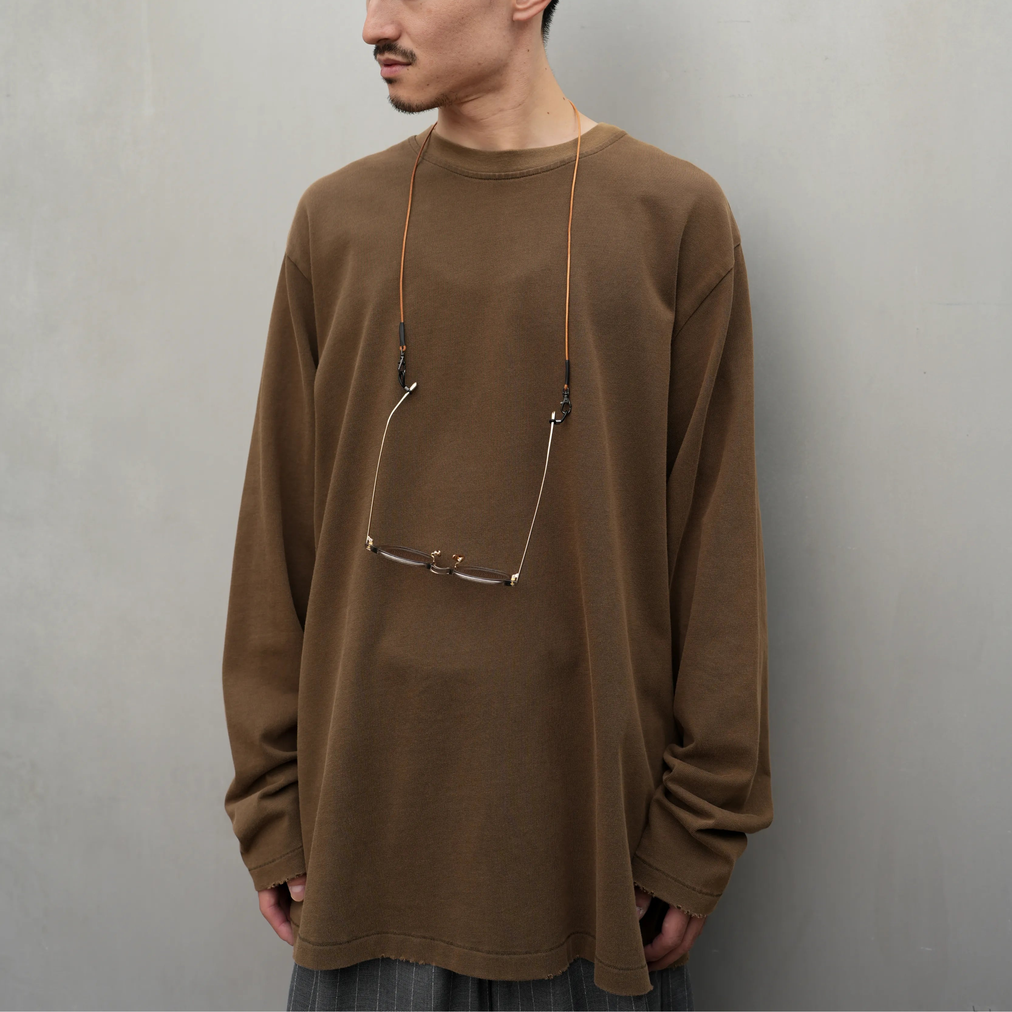 ORGANIZED BAGGY TEE LS / COTTON JERSEY [3 COLORS]