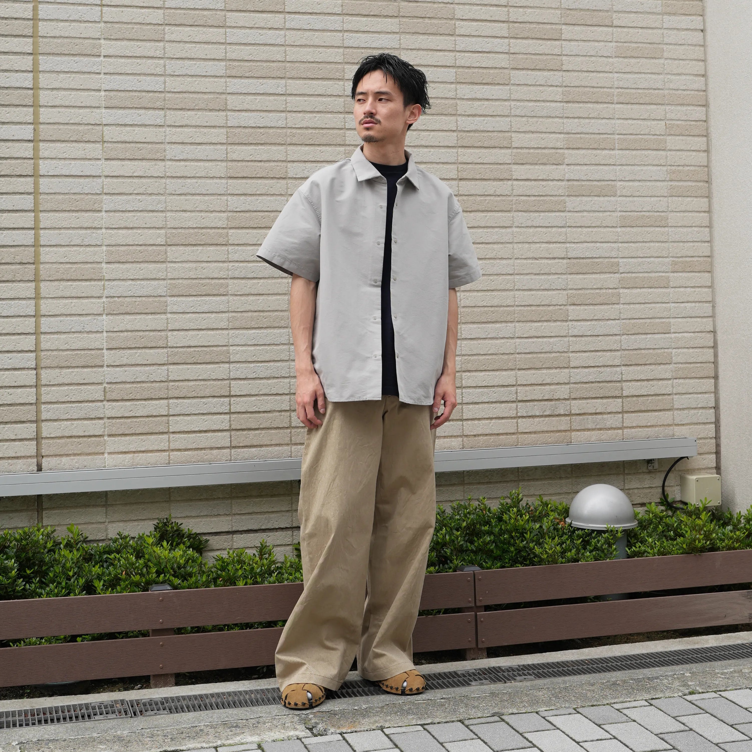 M チノパンツ ワイド  Chino Trousers, Wide