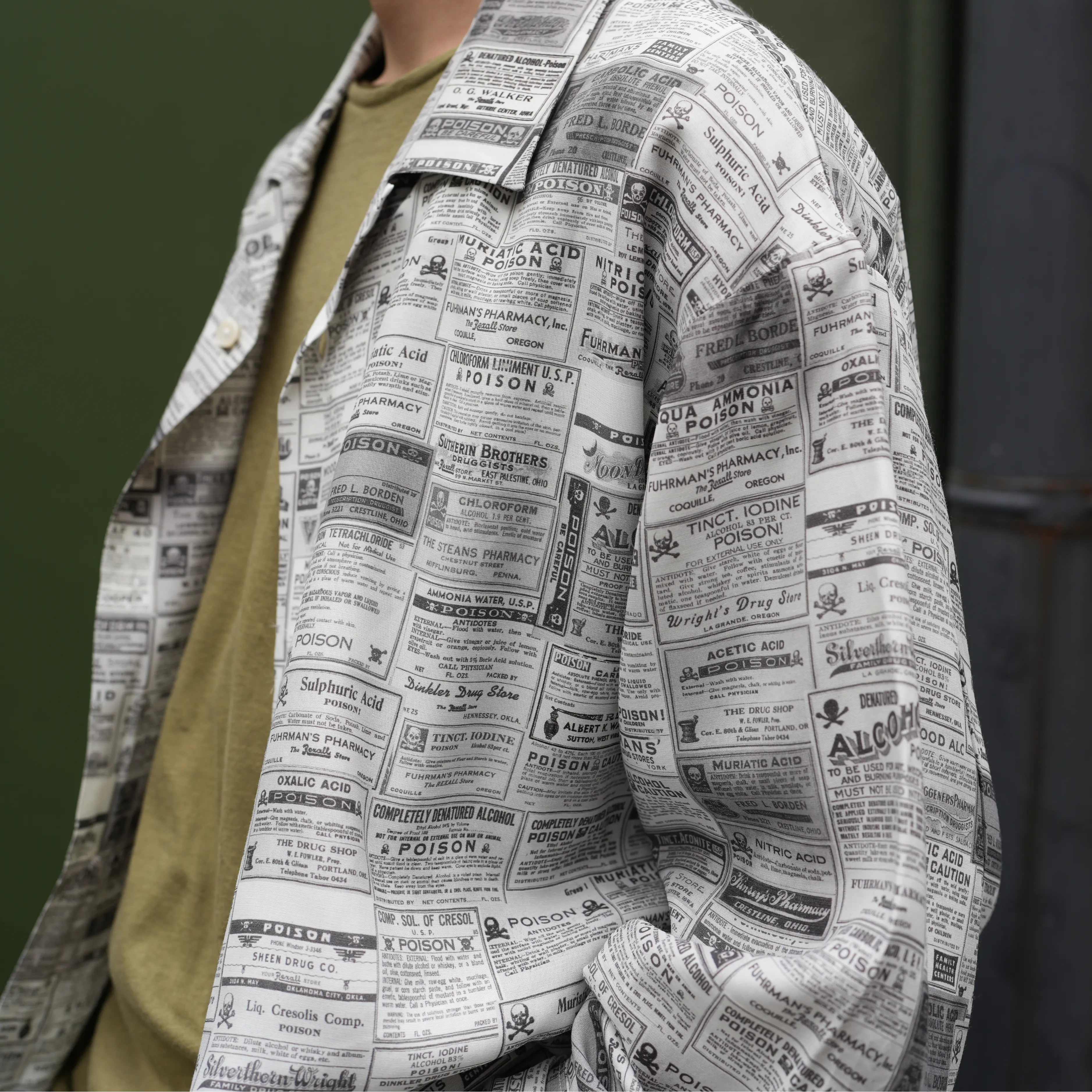 OPEN COLLAR SHIRT『POISON BOTTLE』
