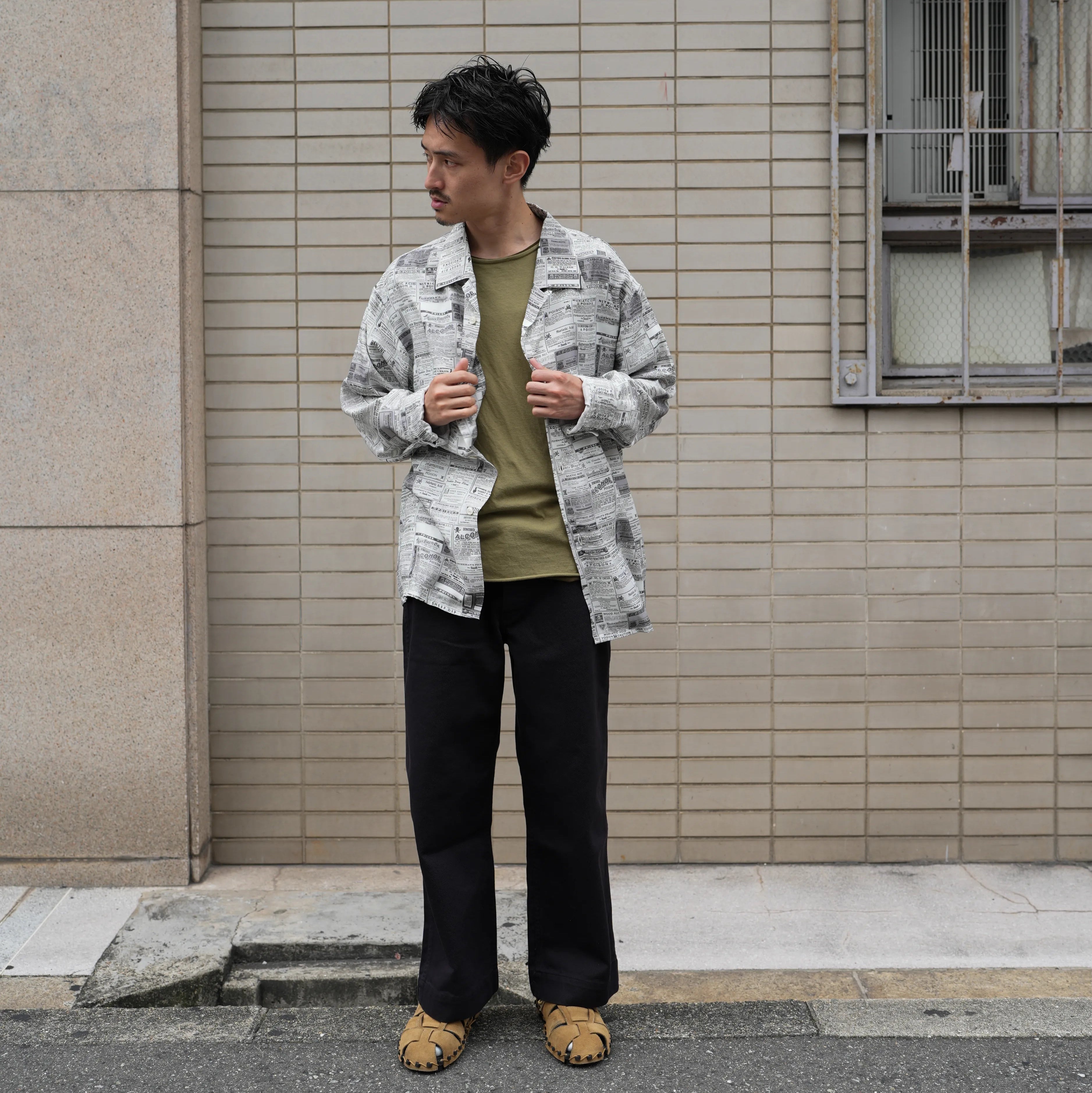OPEN COLLAR SHIRT『POISON BOTTLE』