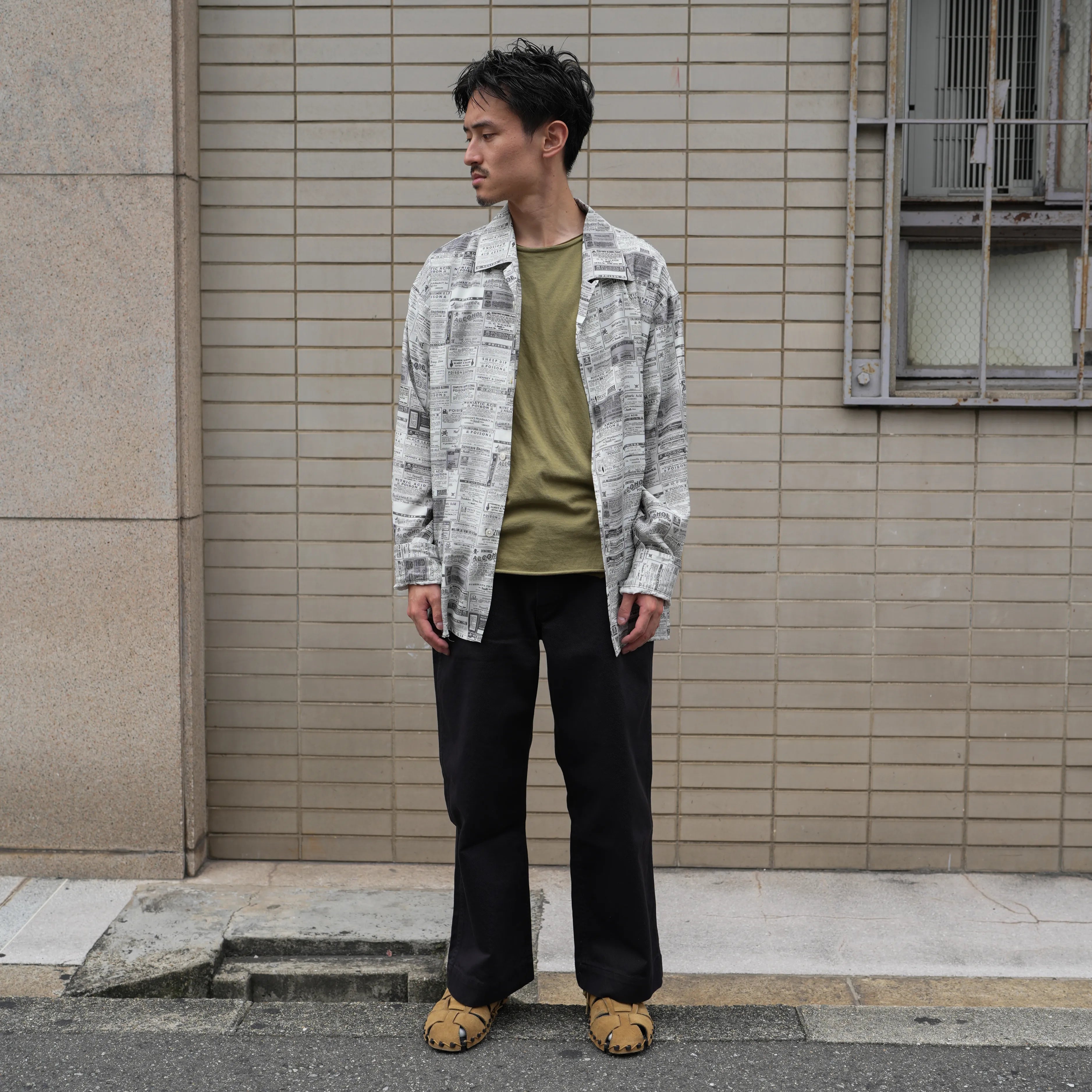 OPEN COLLAR SHIRT『POISON BOTTLE』