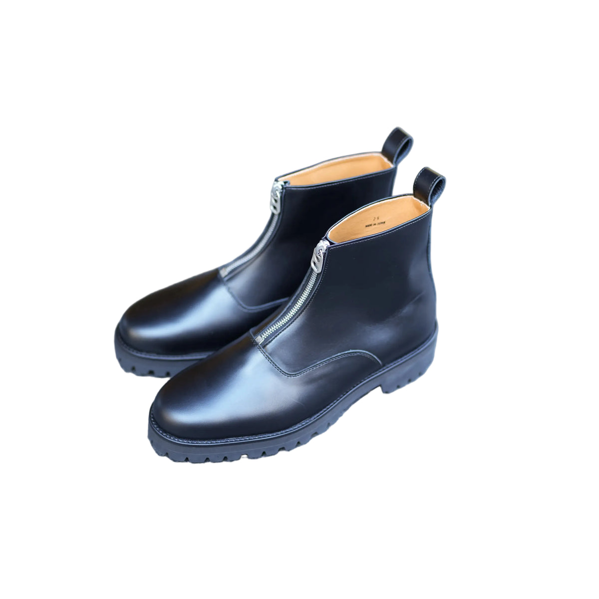 PULL TAB ZIP BOOTS vibram tank sole