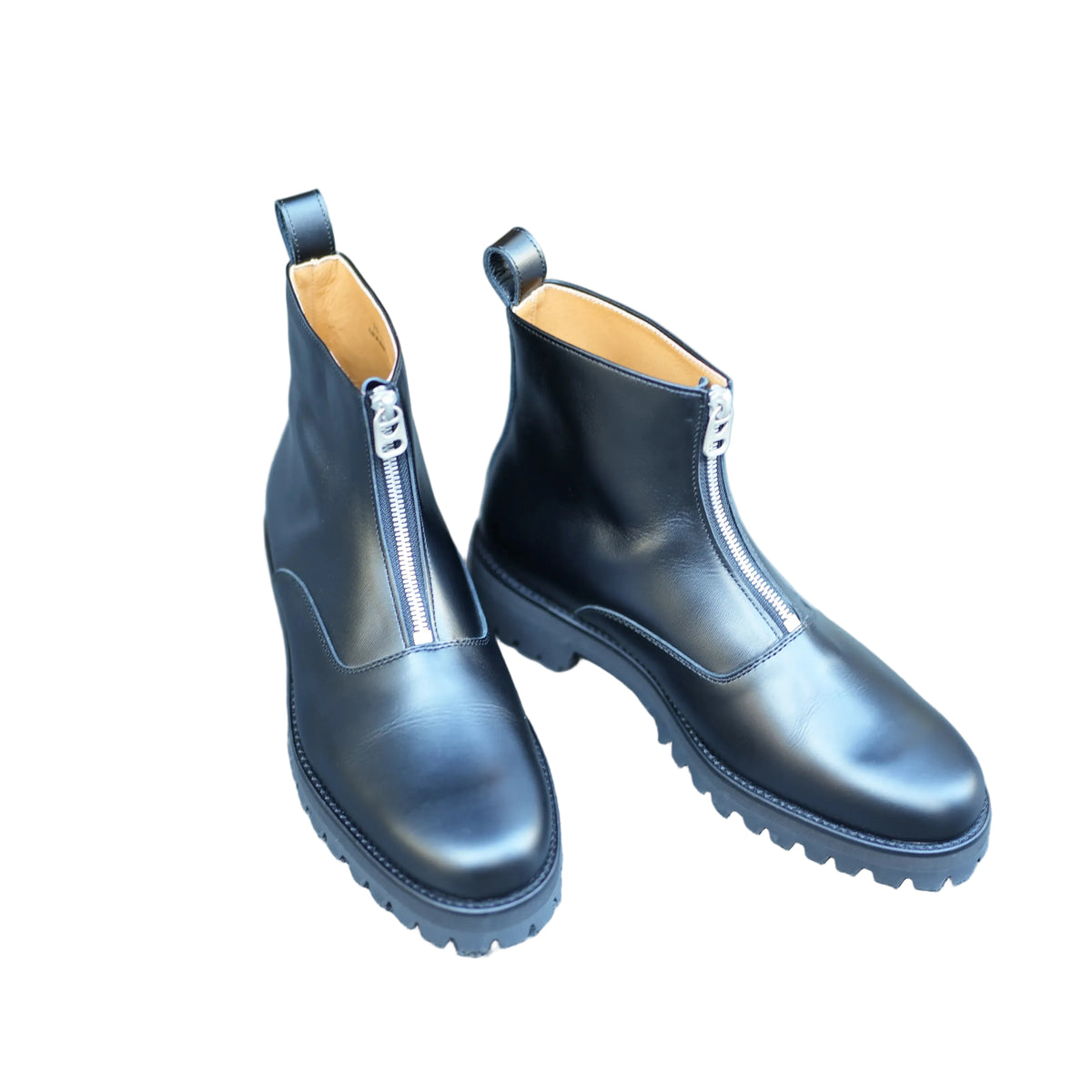 PULL TAB ZIP BOOTS vibram tank sole