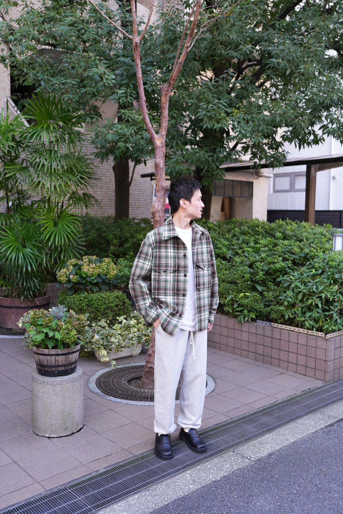 RESEARCHED EASY PANTS / COTTON SWEAT [2COLORS]
