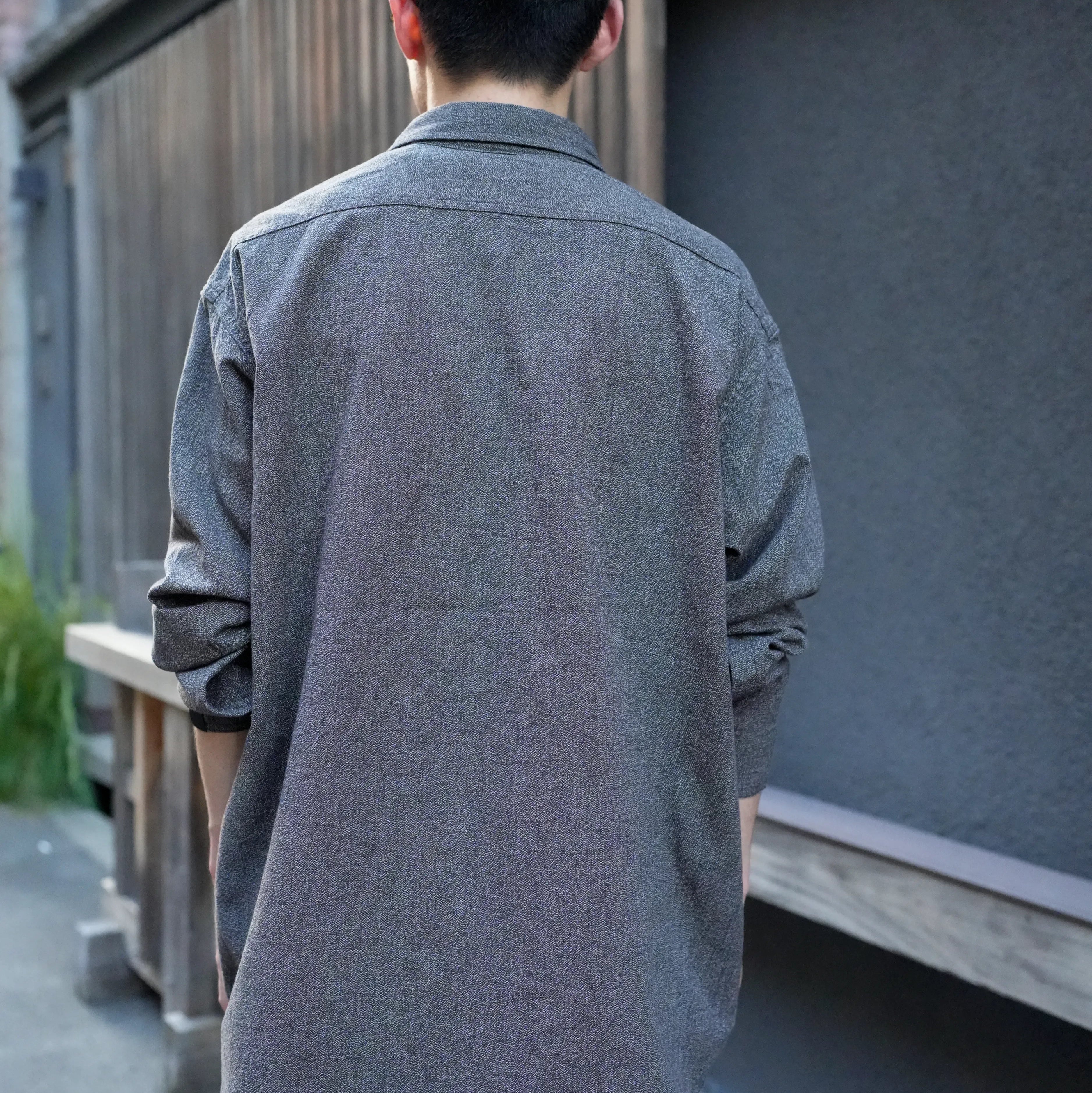 [2262-SH60-026] N.HOOLYWOOD COMPILE × BIG MAC / BLACK CHAMBRAY WORK SHIRT