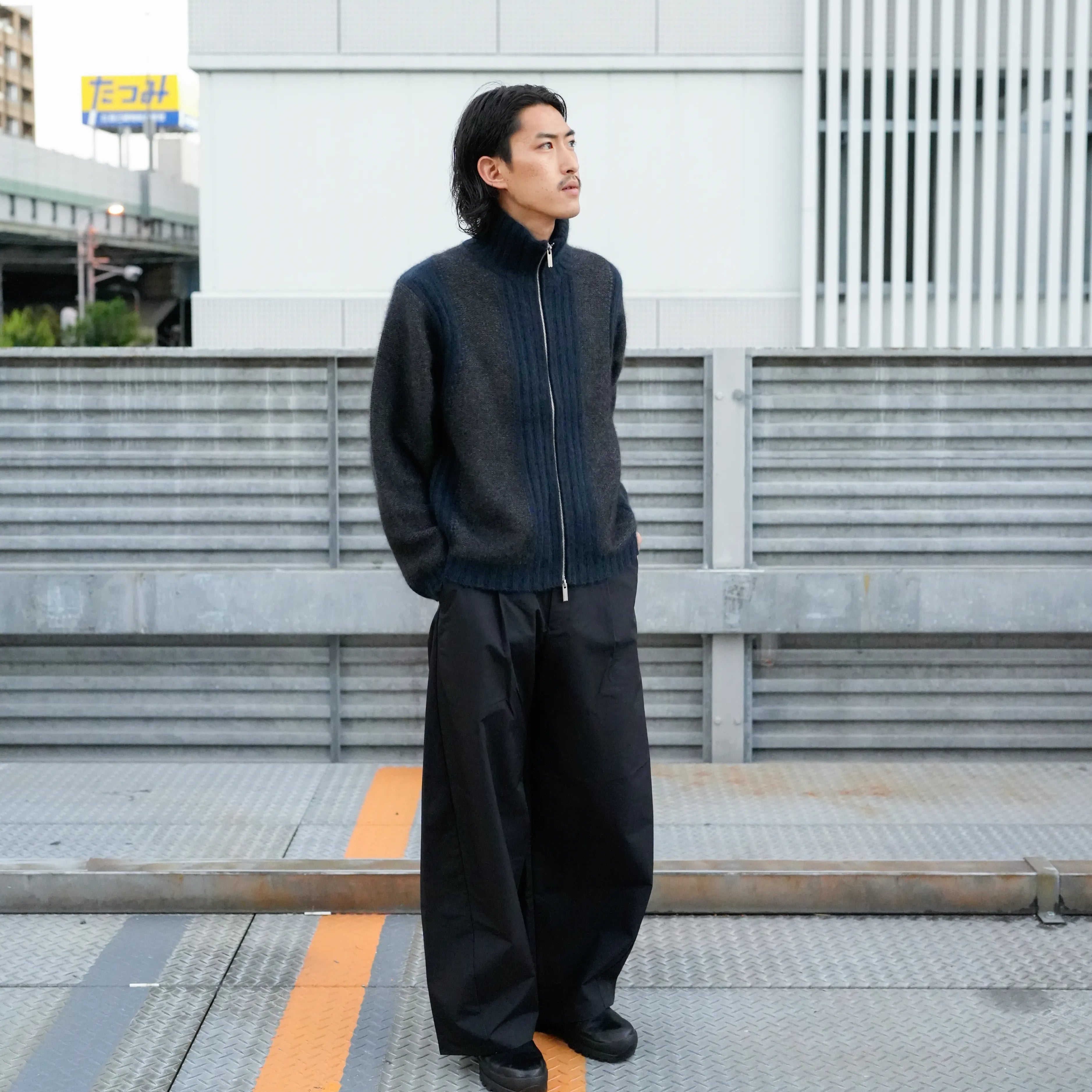 RACCOON DRIVER'S KNIT BLOUSON [3COLORS]