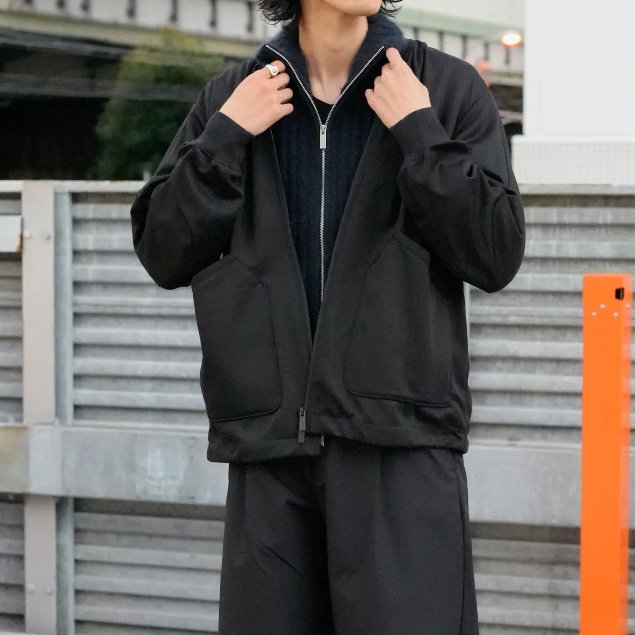 RACCOON DRIVER'S KNIT BLOUSON [3COLORS]