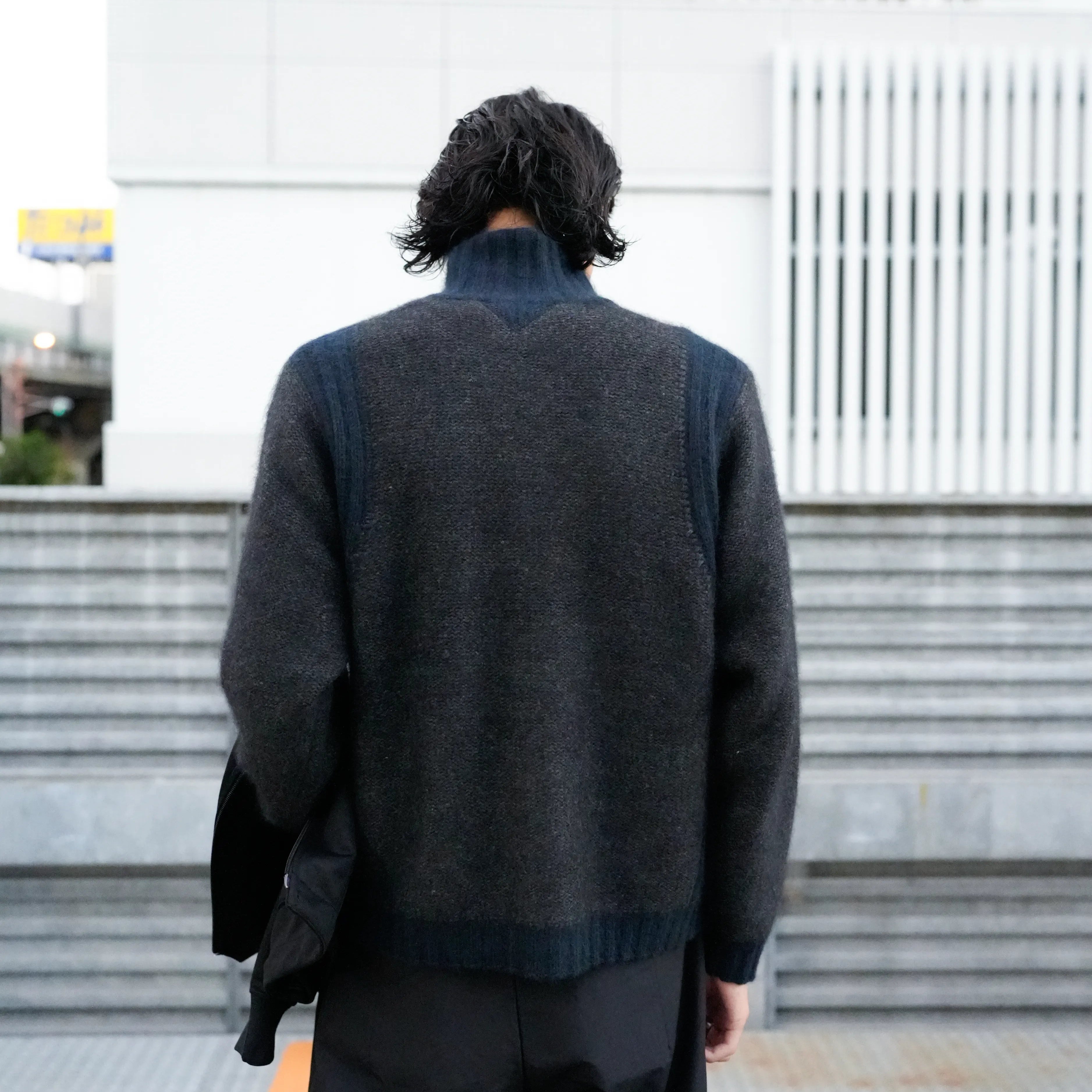 RACCOON DRIVER'S KNIT BLOUSON [3COLORS]