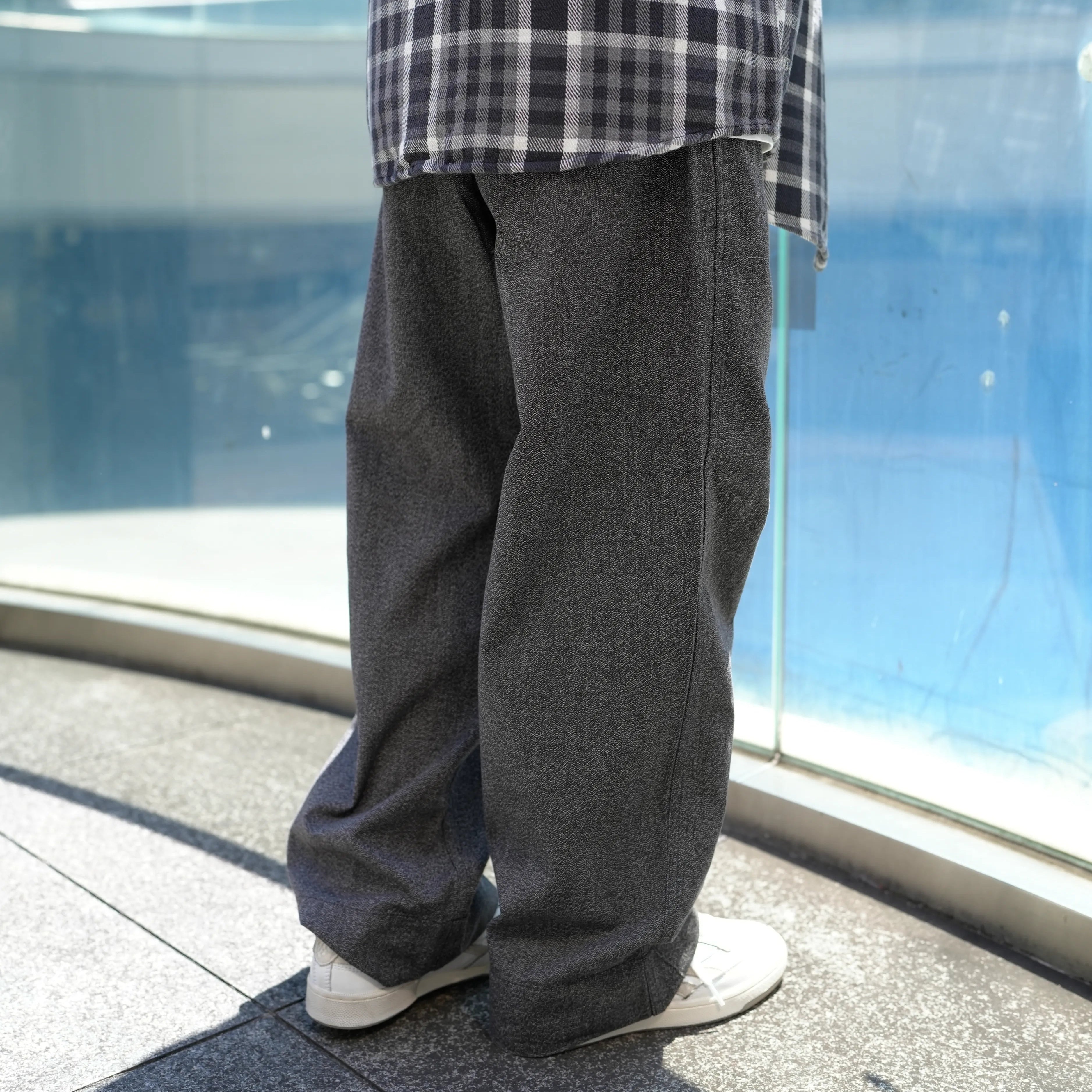 [2262-PT60-026] N.HOOLYWOOD COMPILE × BIG MAC / BLACK CHAMBRAY WORK PANTS