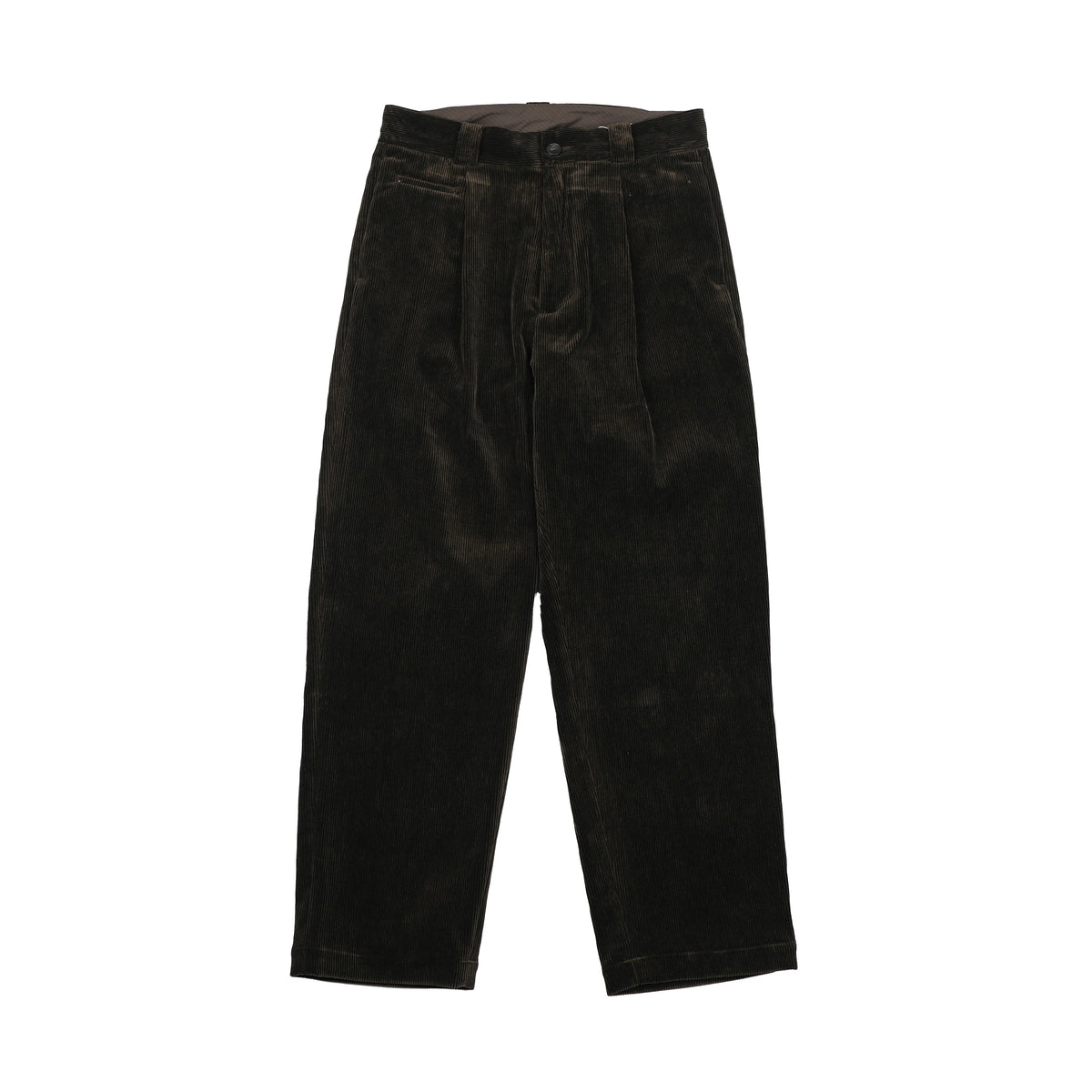 Double Pleated Wide Wale Cords [2COLORS]