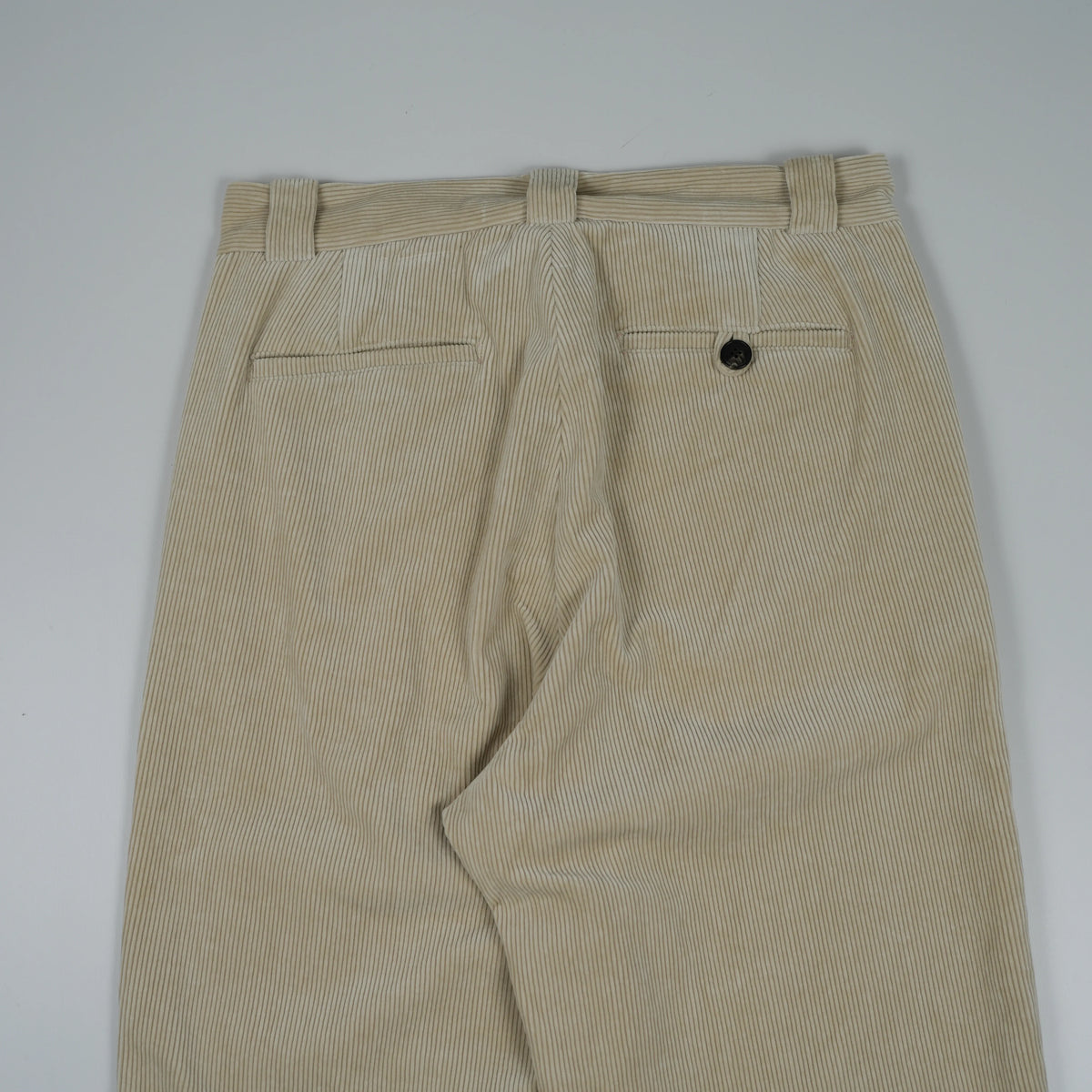 Double Pleated Wide Wale Cords [2COLORS]