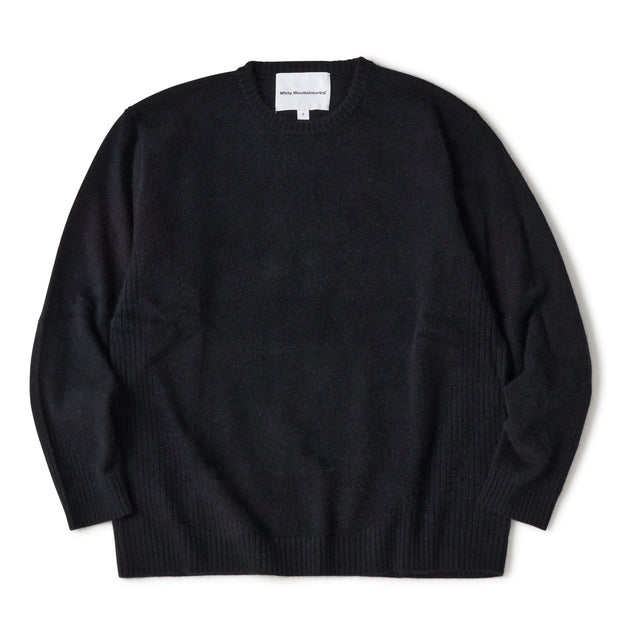 RACCOON KNIT CREW NECK PULLOVER [2COLORS]