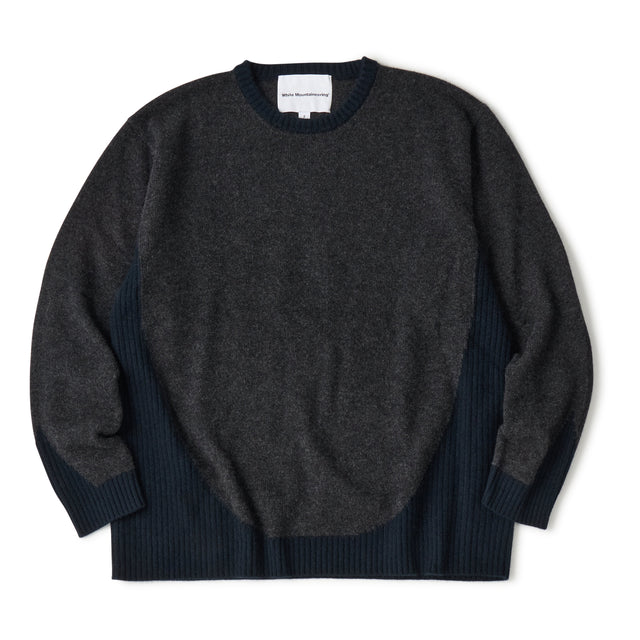 RACCOON KNIT CREW NECK PULLOVER [2COLORS]