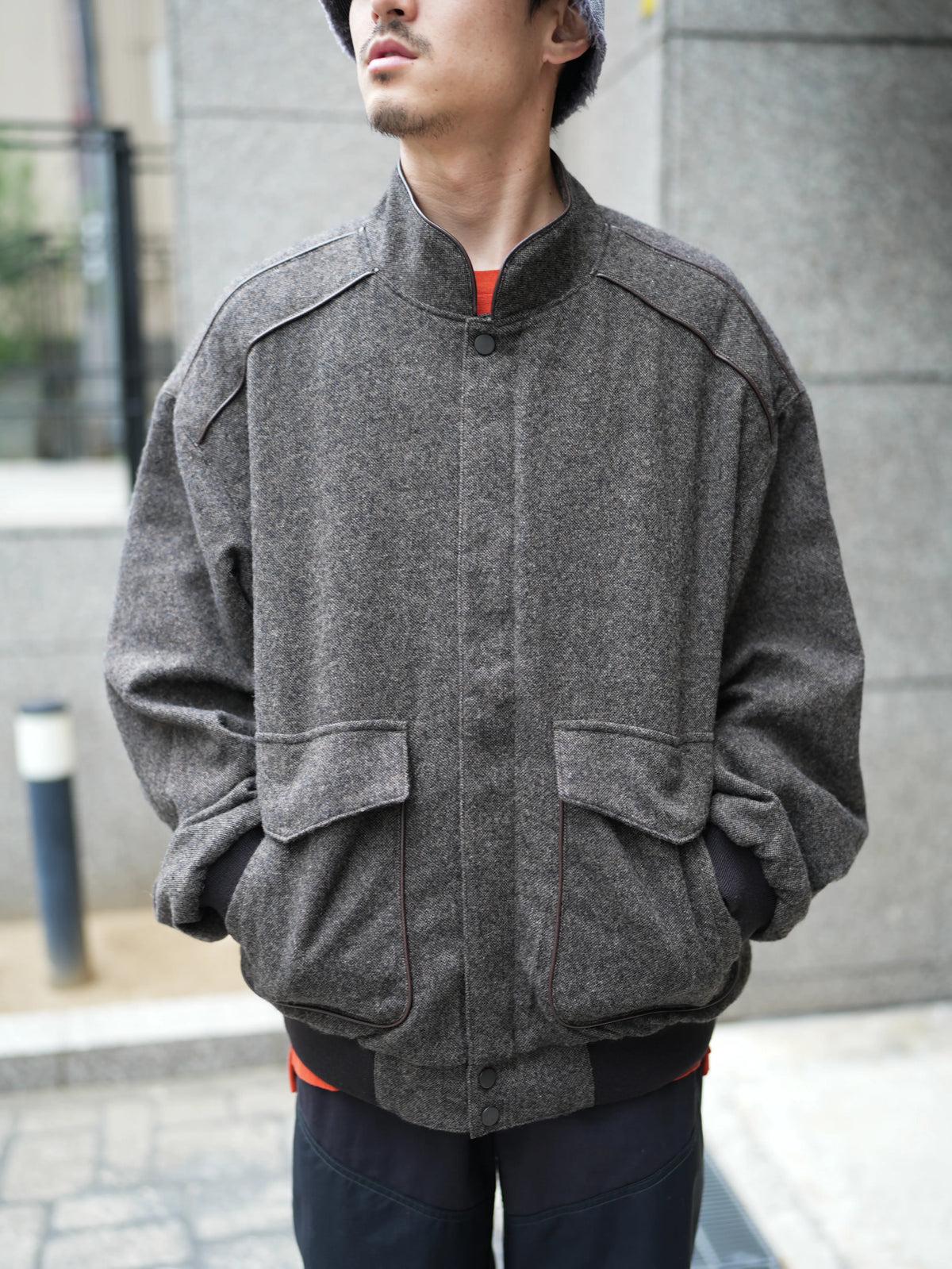 WOOL RACING BLOUSON