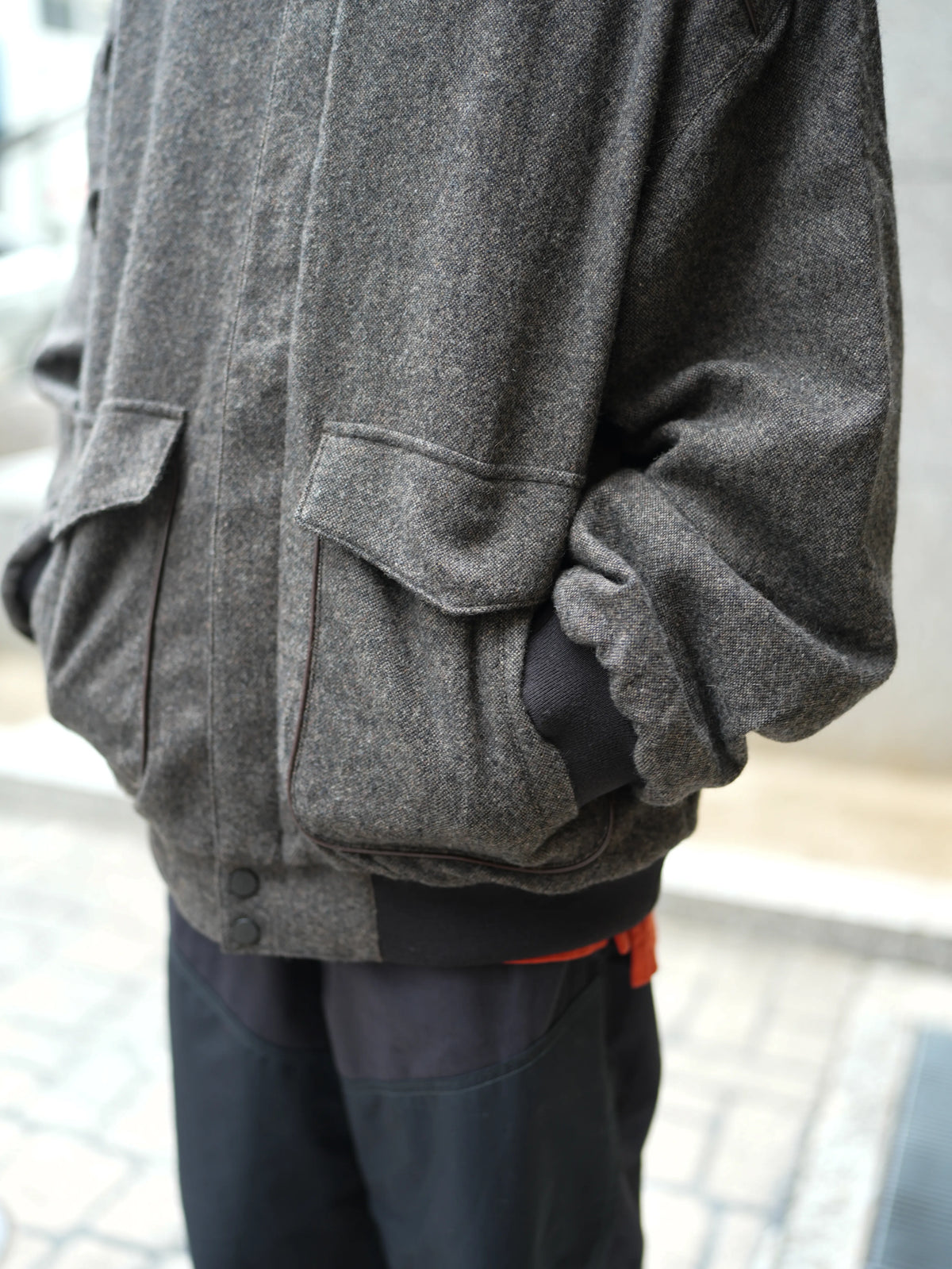 WOOL RACING BLOUSON