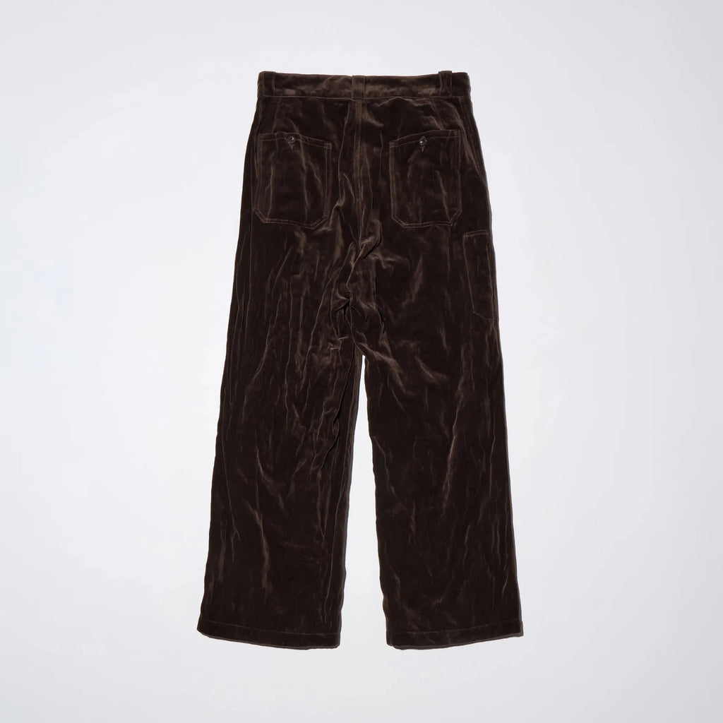 WRINKLED VELVET LABOR TROUSERS [2 COLORS]