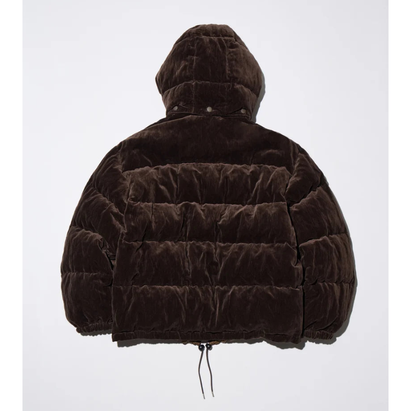 WRINKLED VELVET DOWN JACKET - REVERSIBLE [2COLORS]