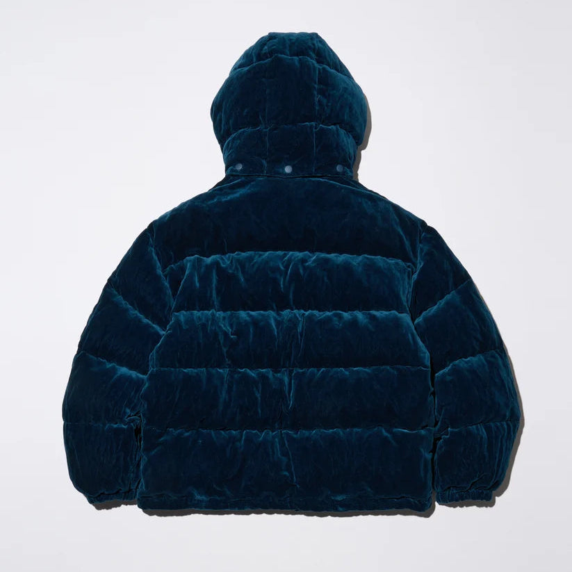 WRINKLED VELVET DOWN JACKET - REVERSIBLE [2COLORS]