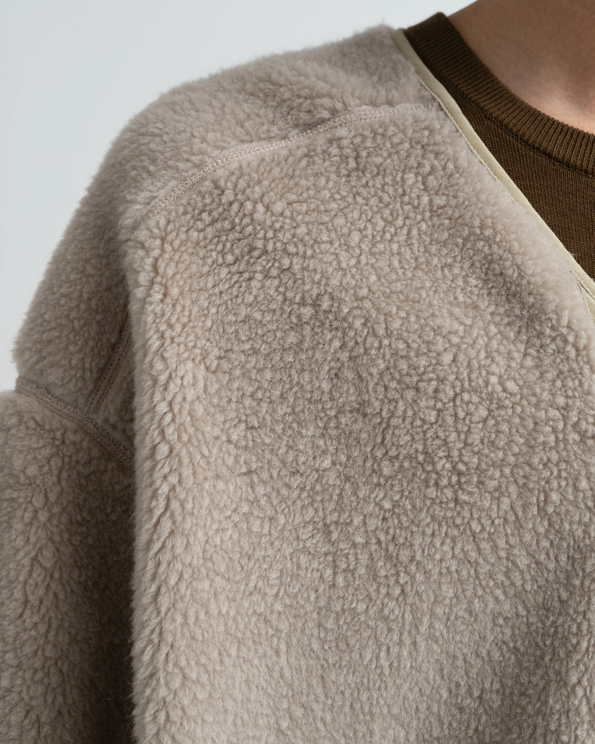 Wool Boa Liner Blouson着用画像