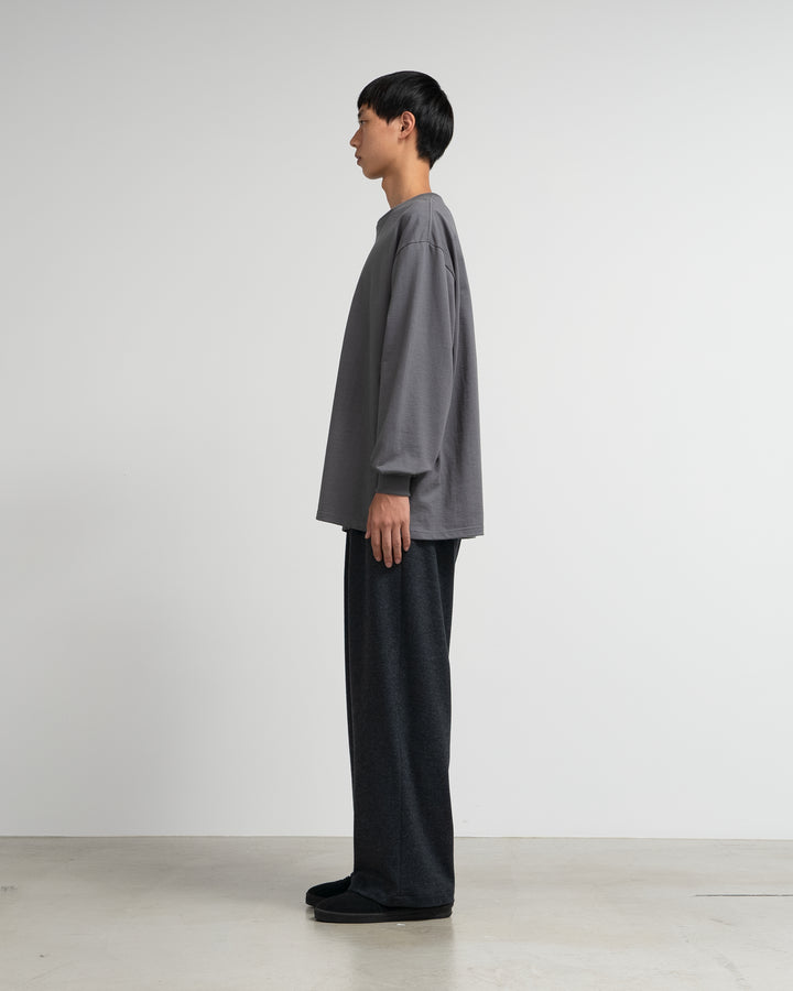 Wool Smooth Flannel Easy Wide Pants [2COLORS]