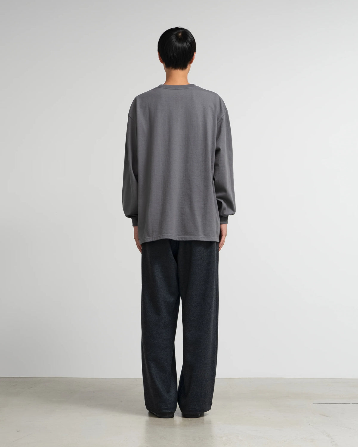 Wool Smooth Flannel Easy Wide Pants [2COLORS]