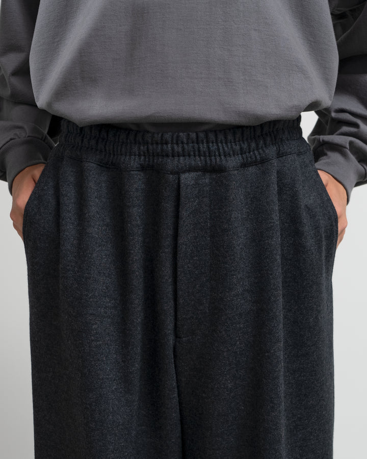 Wool Smooth Flannel Easy Wide Pants [2COLORS]