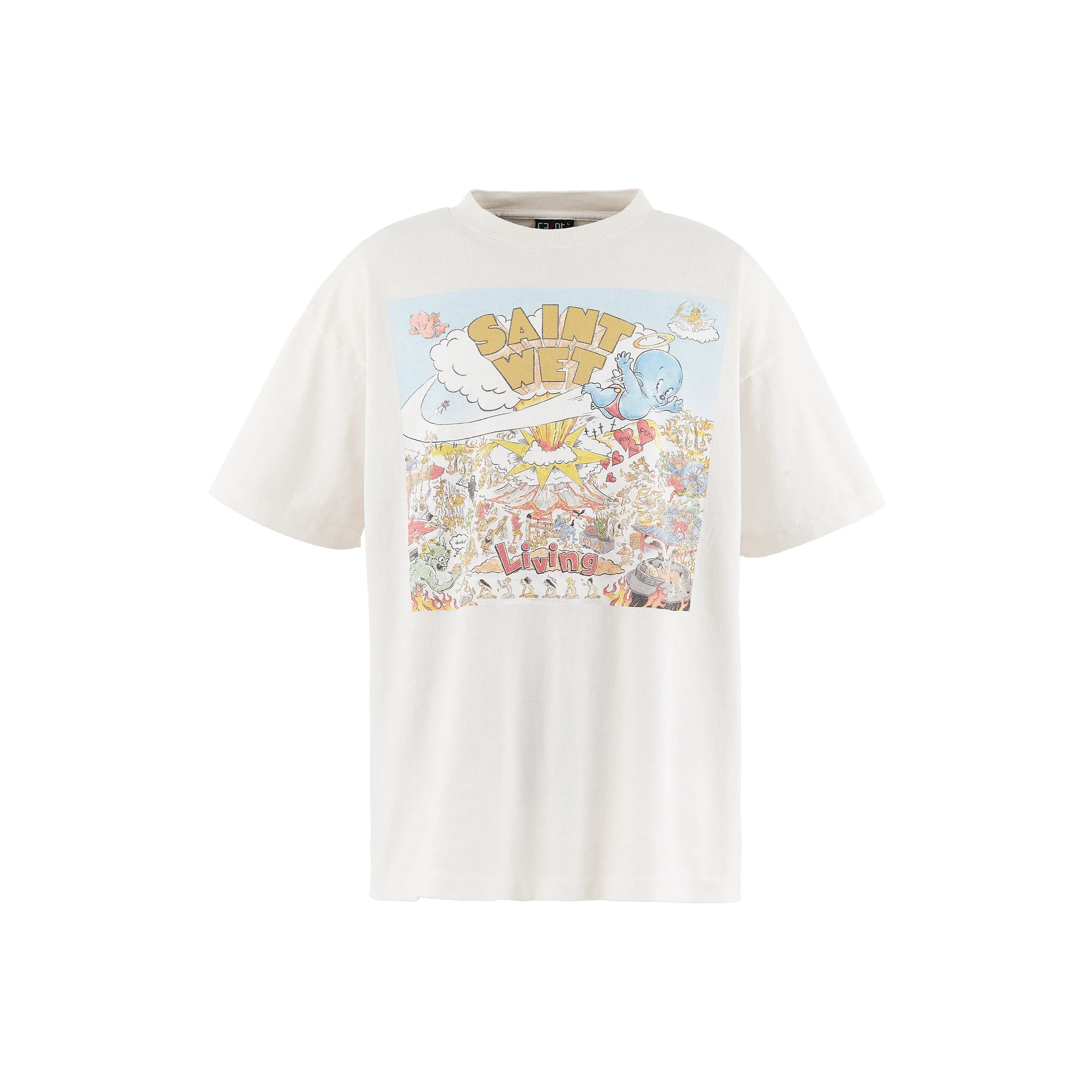 SM-MK8-0000-016/SS T-SHIRT/SAINT WET/WHITE