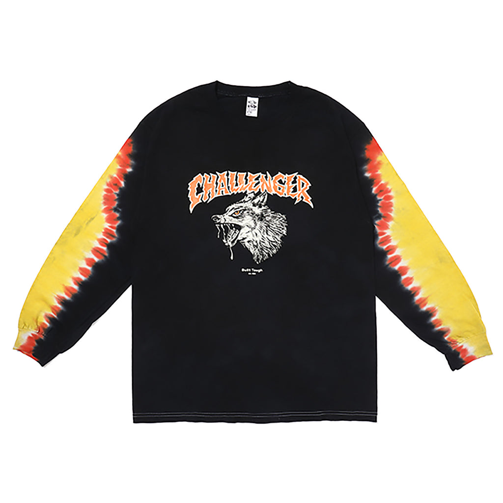 人気ショップ CHALLENGER L S TIE DYE ZOMBIE WOLF TEE hemera-beaute.fr